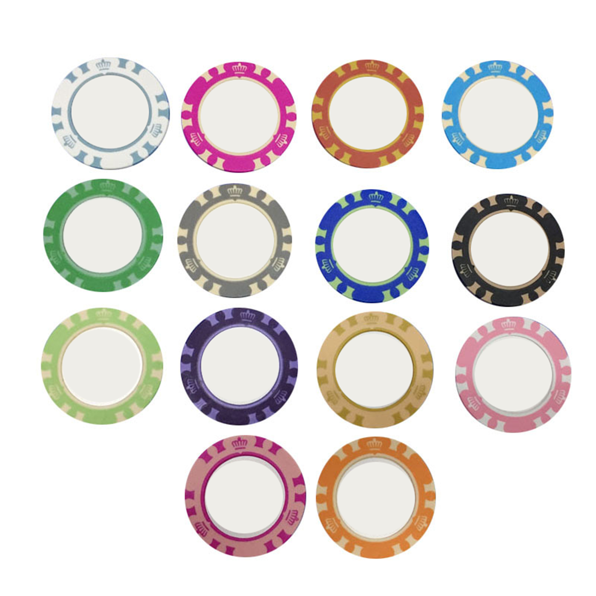 Round Clay Gambling Poker Chips 7