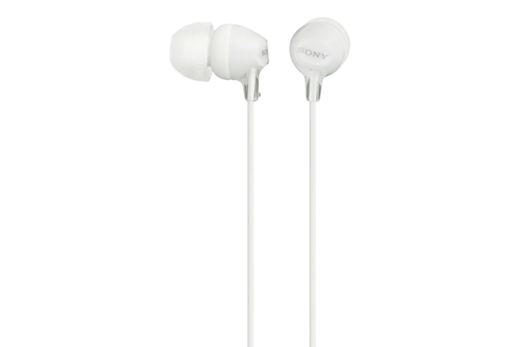 Sony MDR-EX15AP Wired In-Ear Headphones with Microphone - White 2