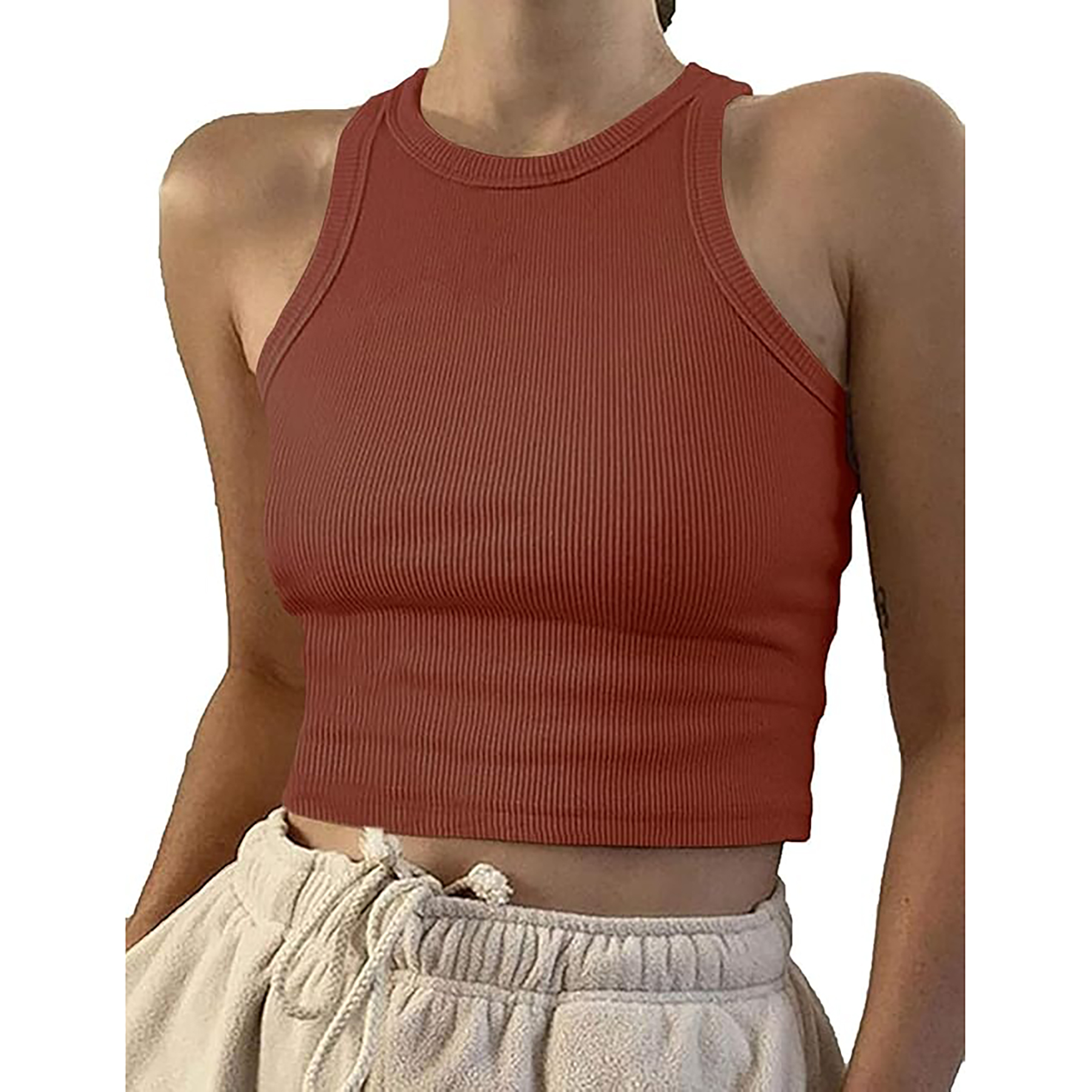 Women Sleeveless Racerback Vest 13