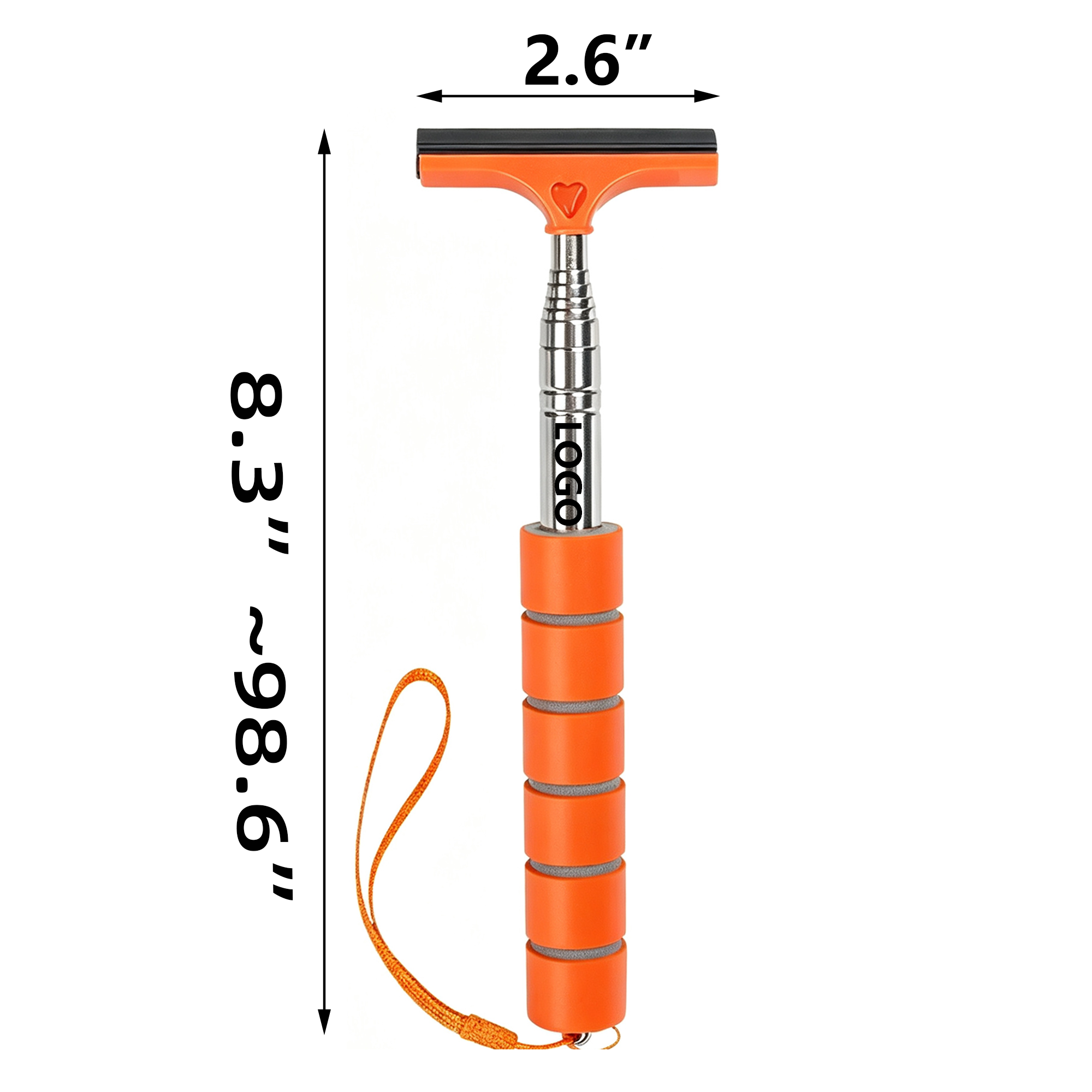 Telescopic Stainless Steel Car Rearview Mirror Wiper 4