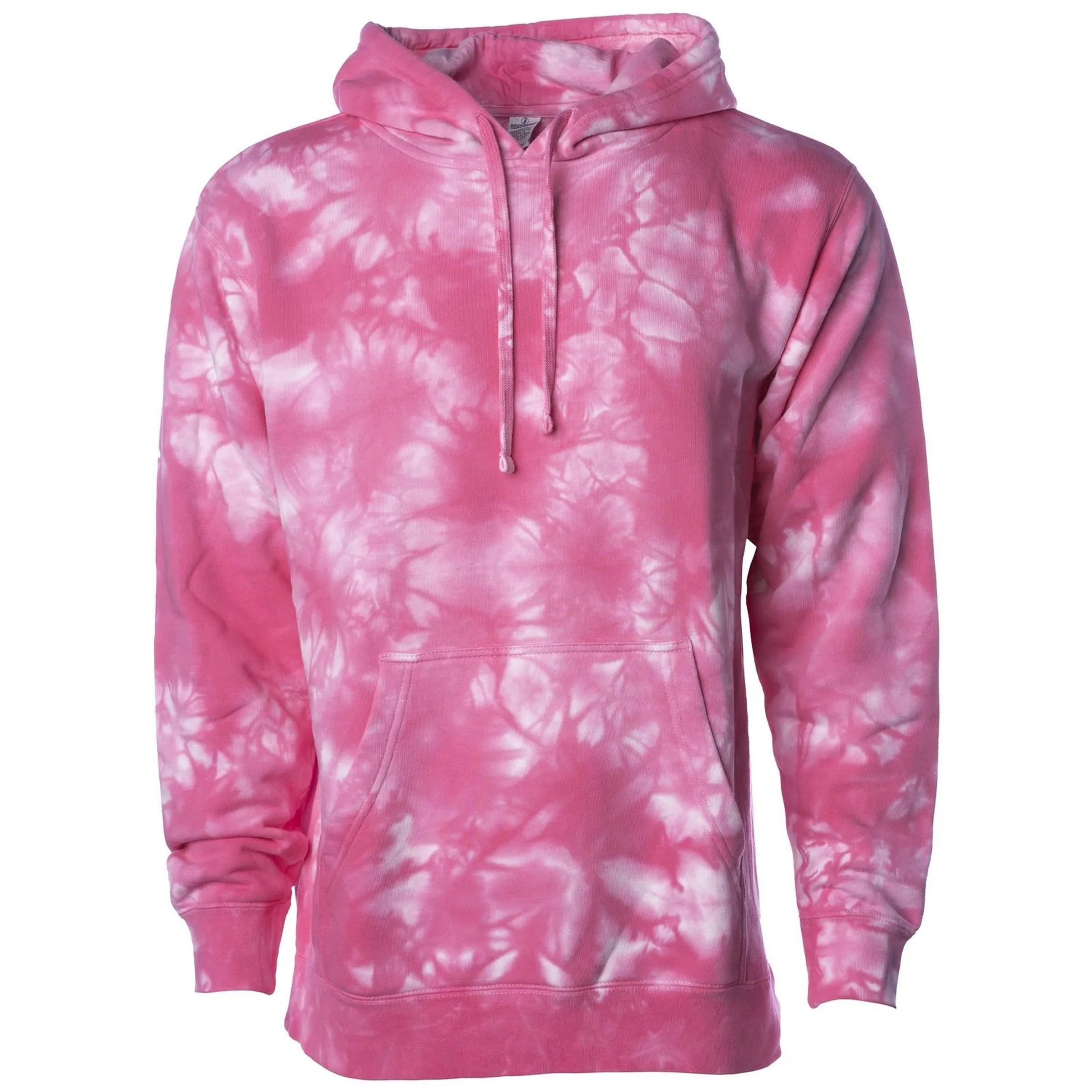 Unisex Midweight Pigment Tie Dyed Hooded Pullover 2