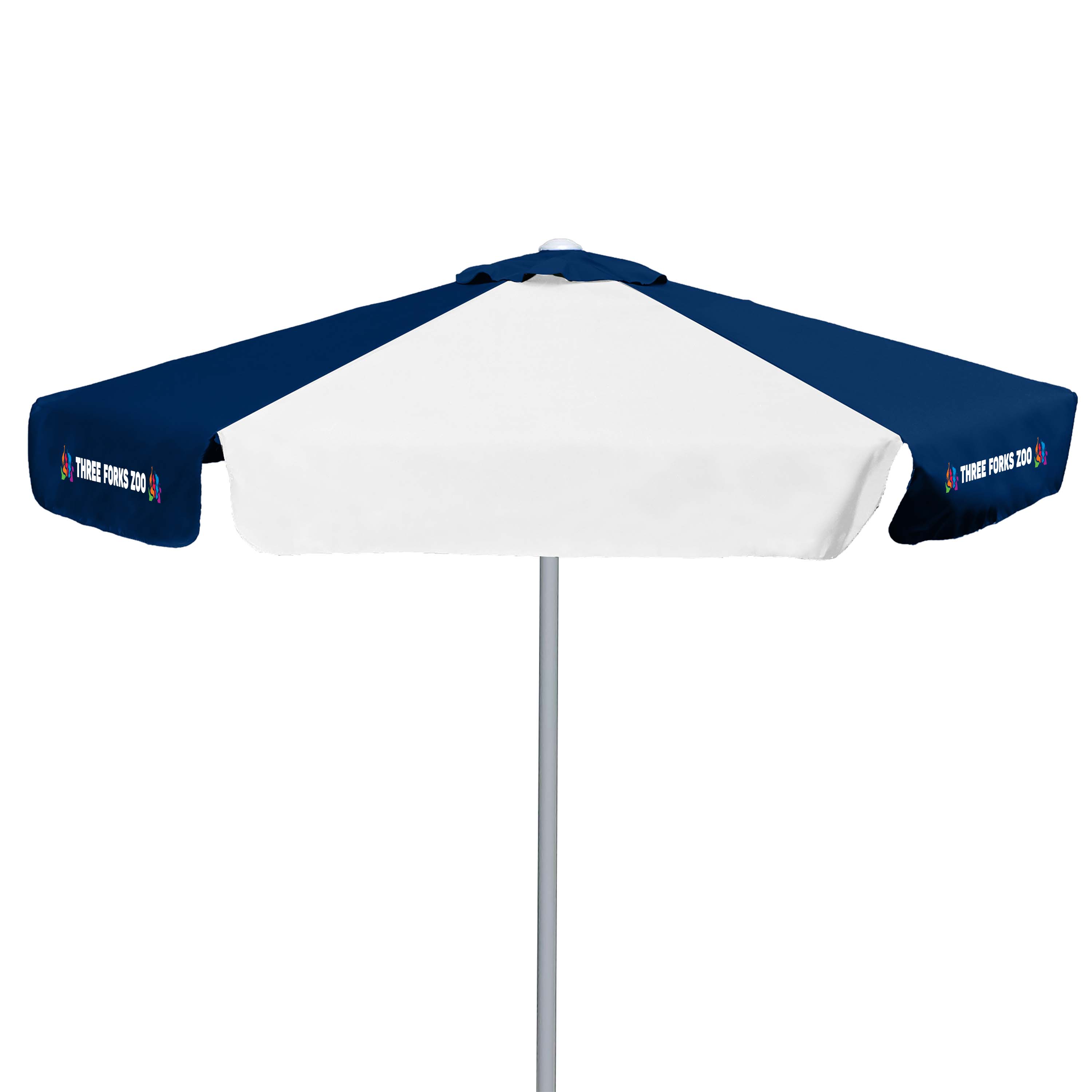7' E-Z Glide Market Umbrella Kit with Valance (3 Imprints) 3