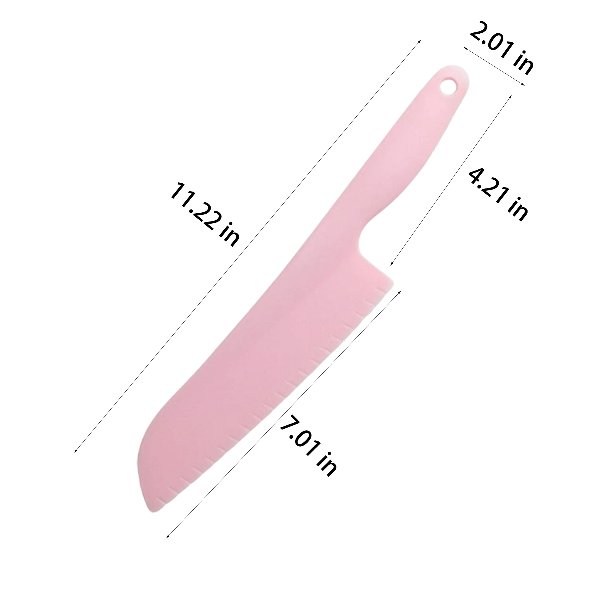 11.2 Inch PP Plastic Serrated Knife 3