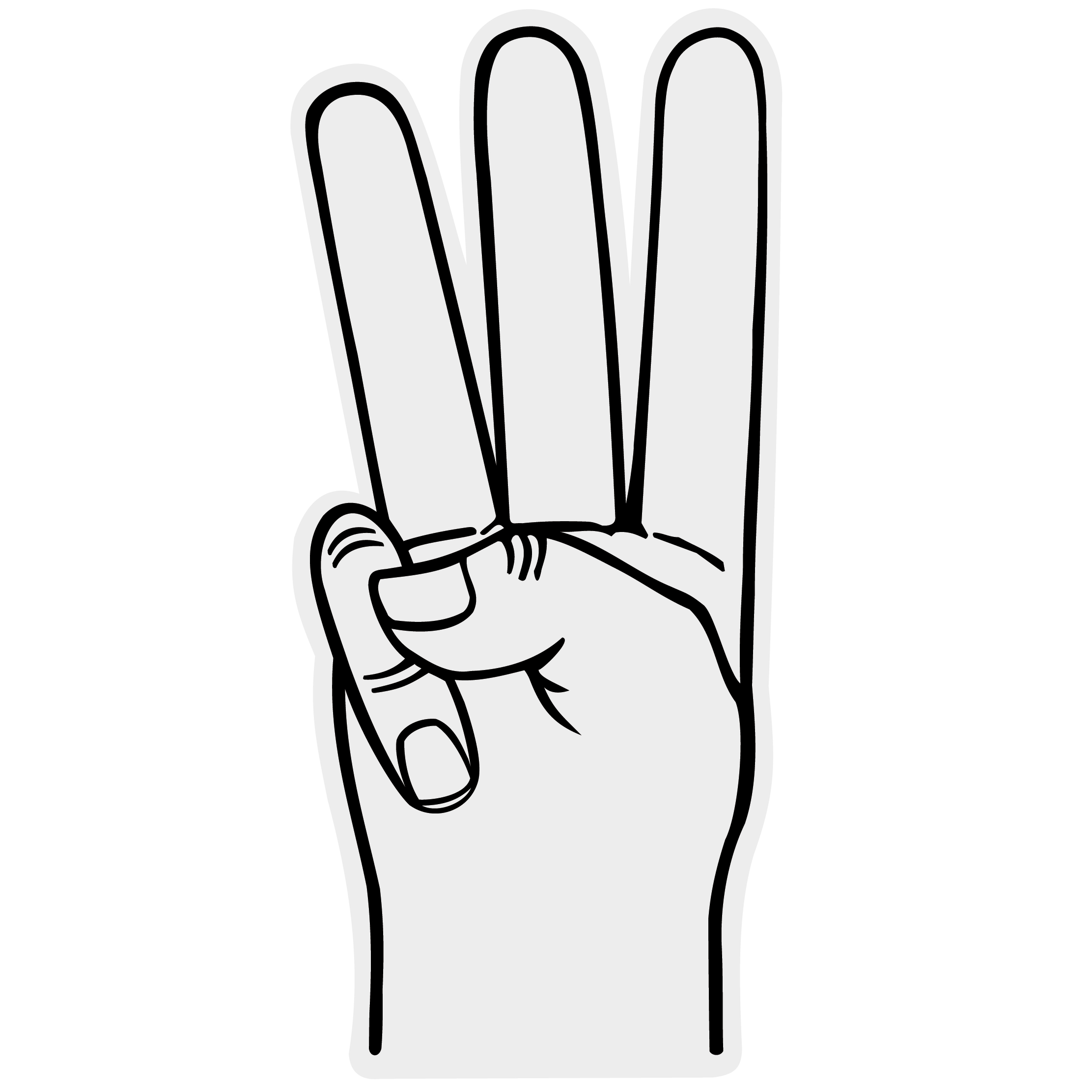 3 Fingered Hand Mitt 77