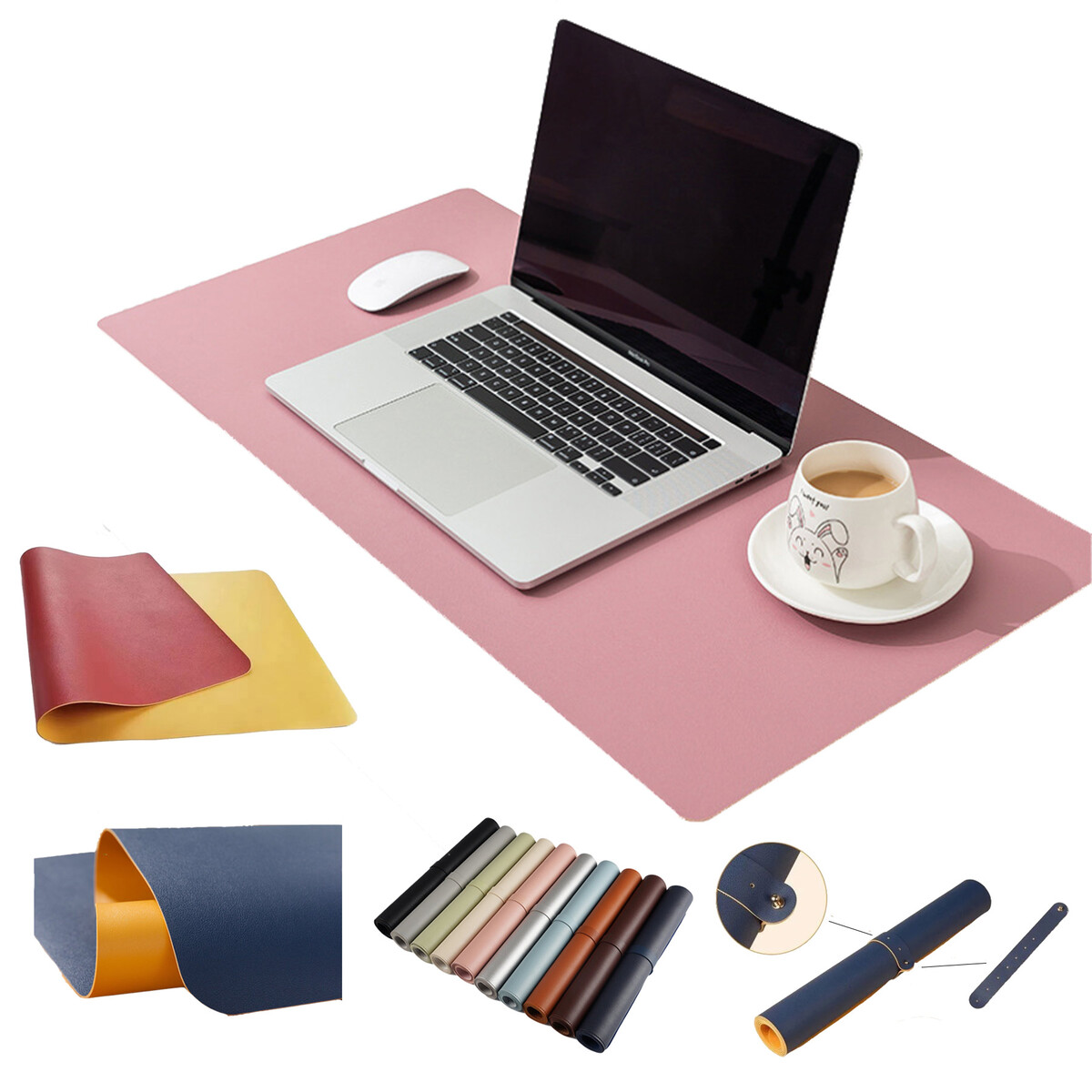 Dual-sided Leather Mouse Pad