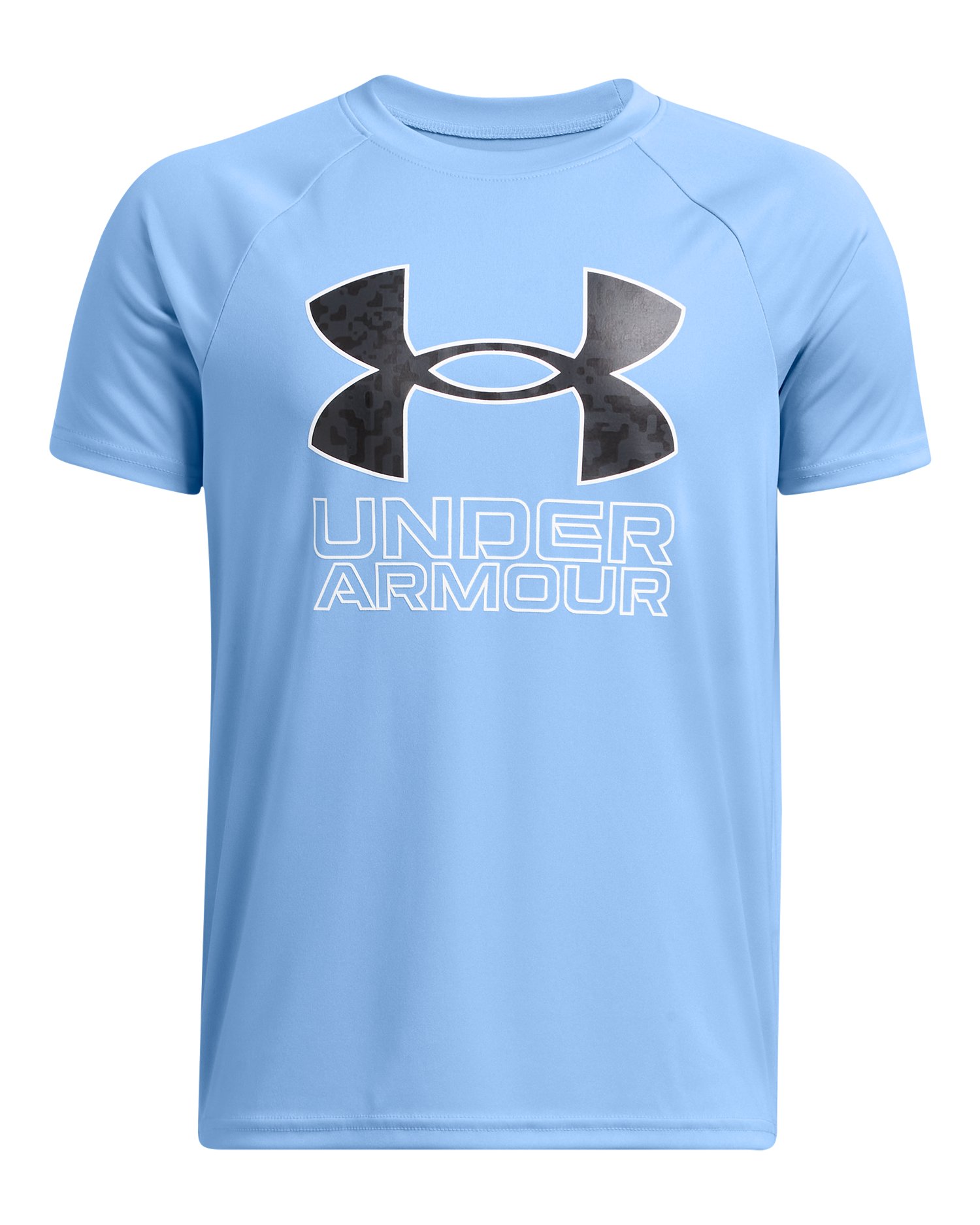 UA Tech Hybrid Print Boys' Short Sleeve 9