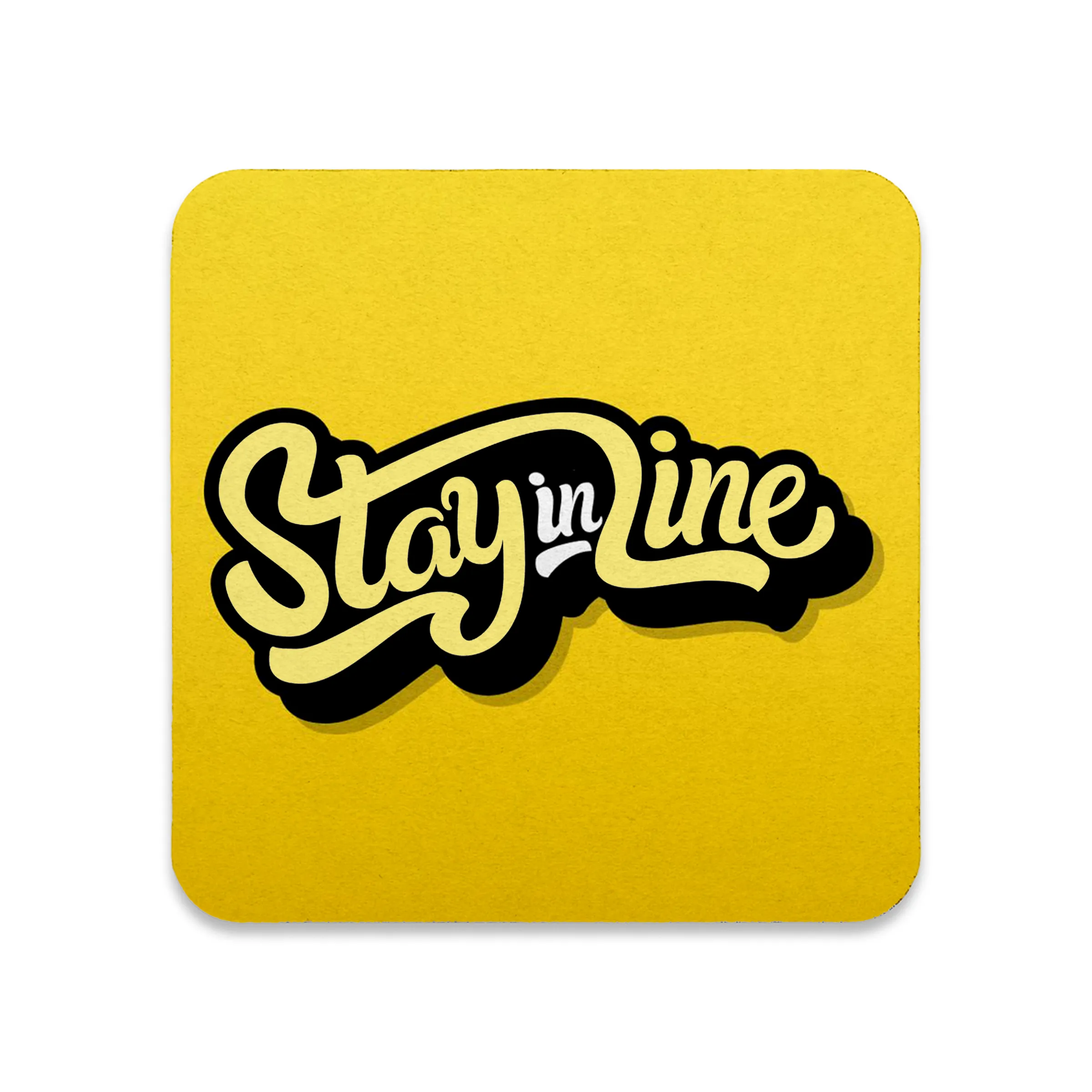 3.5" Square Pulpboard Coaster - 4 color print