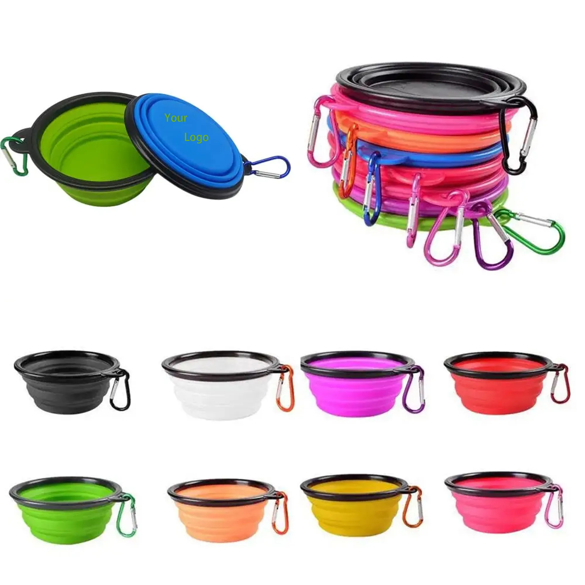 Collapsible Pet Bowl With Carabiner 3