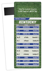 Football Schedule Laminated Card/Postcard with Magnet Strip 3.5x8.5 - 14 pt.