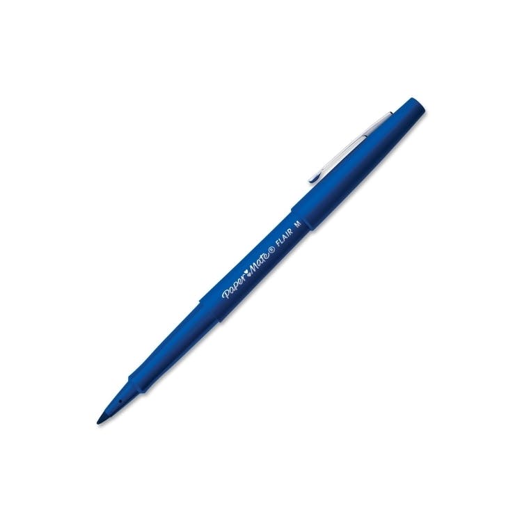 Felt Tip Pens - Blue Ink 12 Pack 2