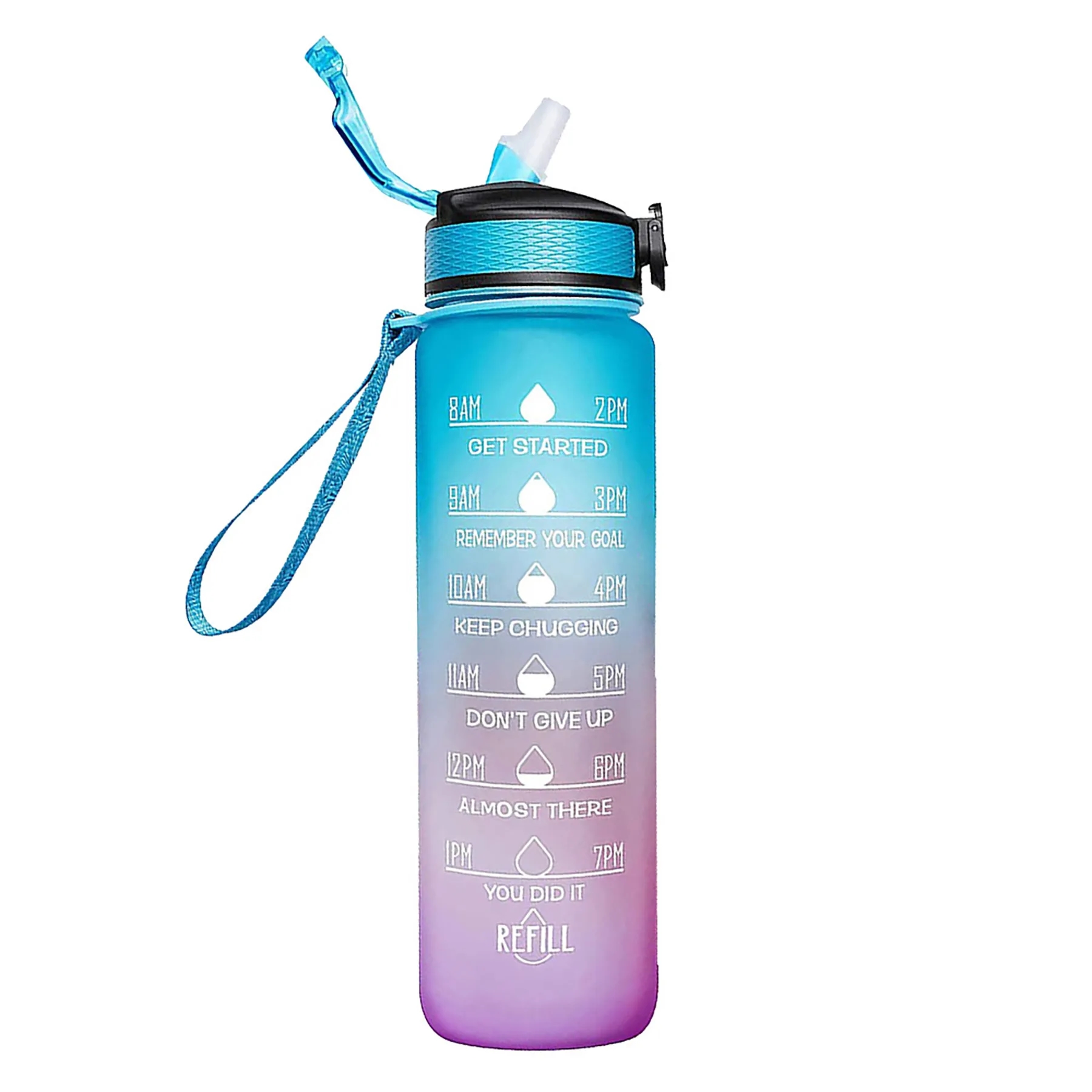 Sports Water Bottle with Time Marker 28