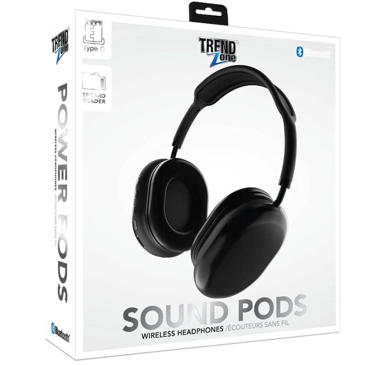Bluetooth Headphones - Black/White TF Card 3