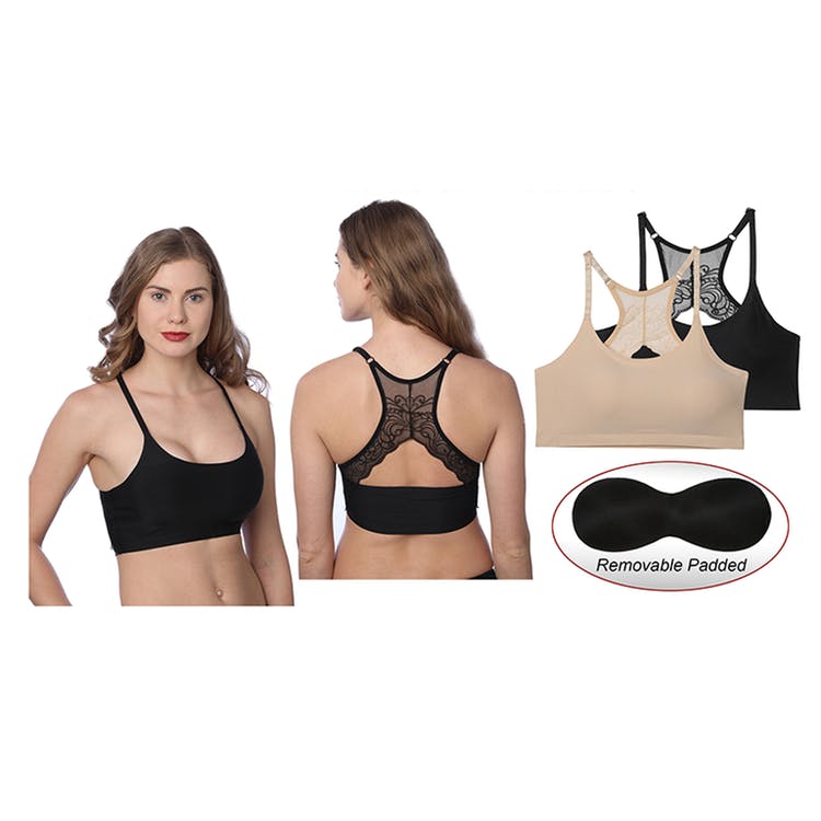 Women's Sports Bras - Assorted Sizes M-XL Removable Pads 3