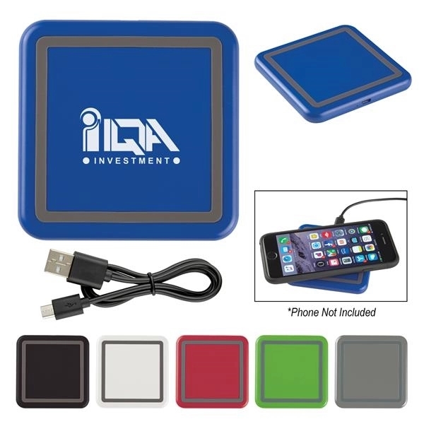 Colored Squared Wireless Charging Pad