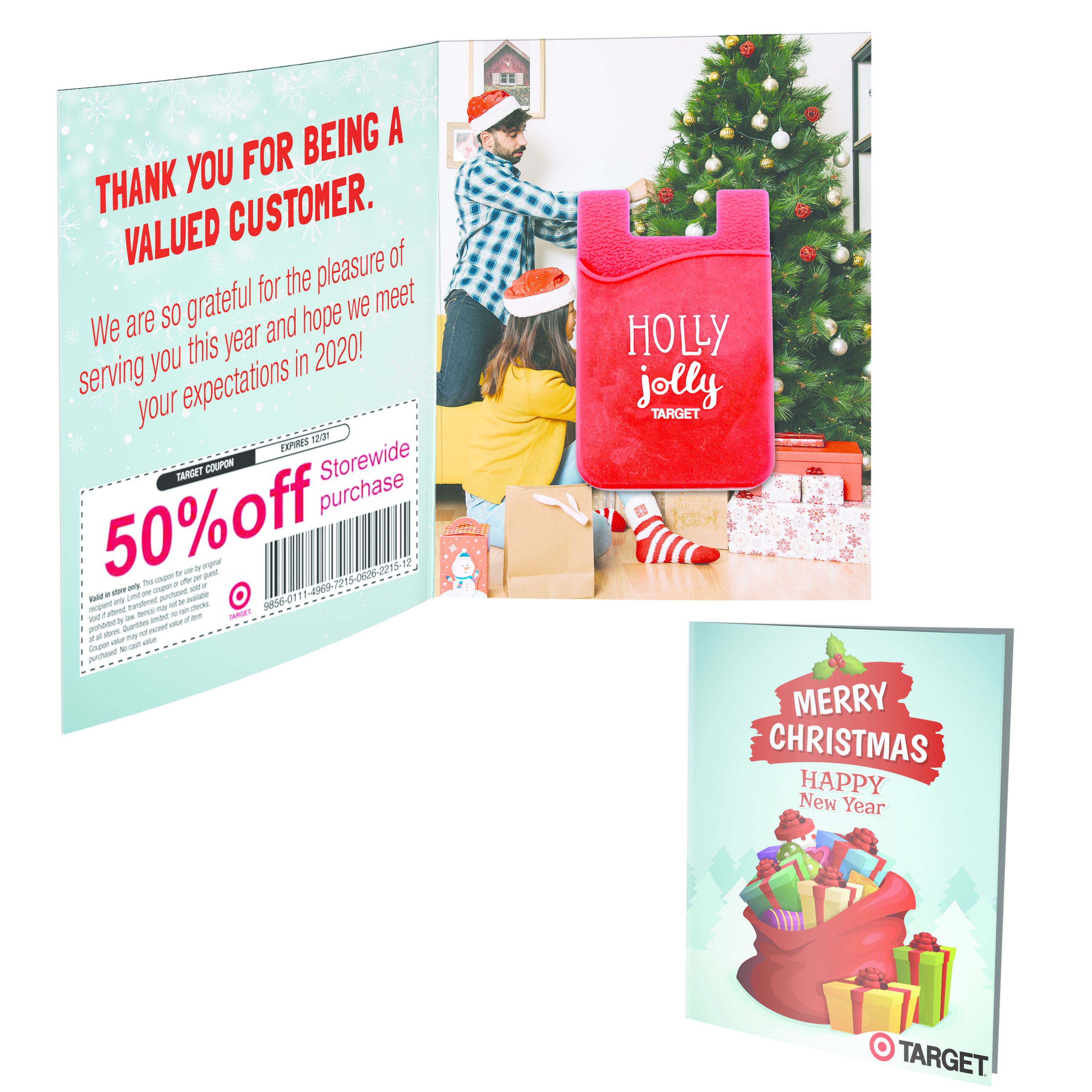 Greeting Card with Silicone Smart Wallet