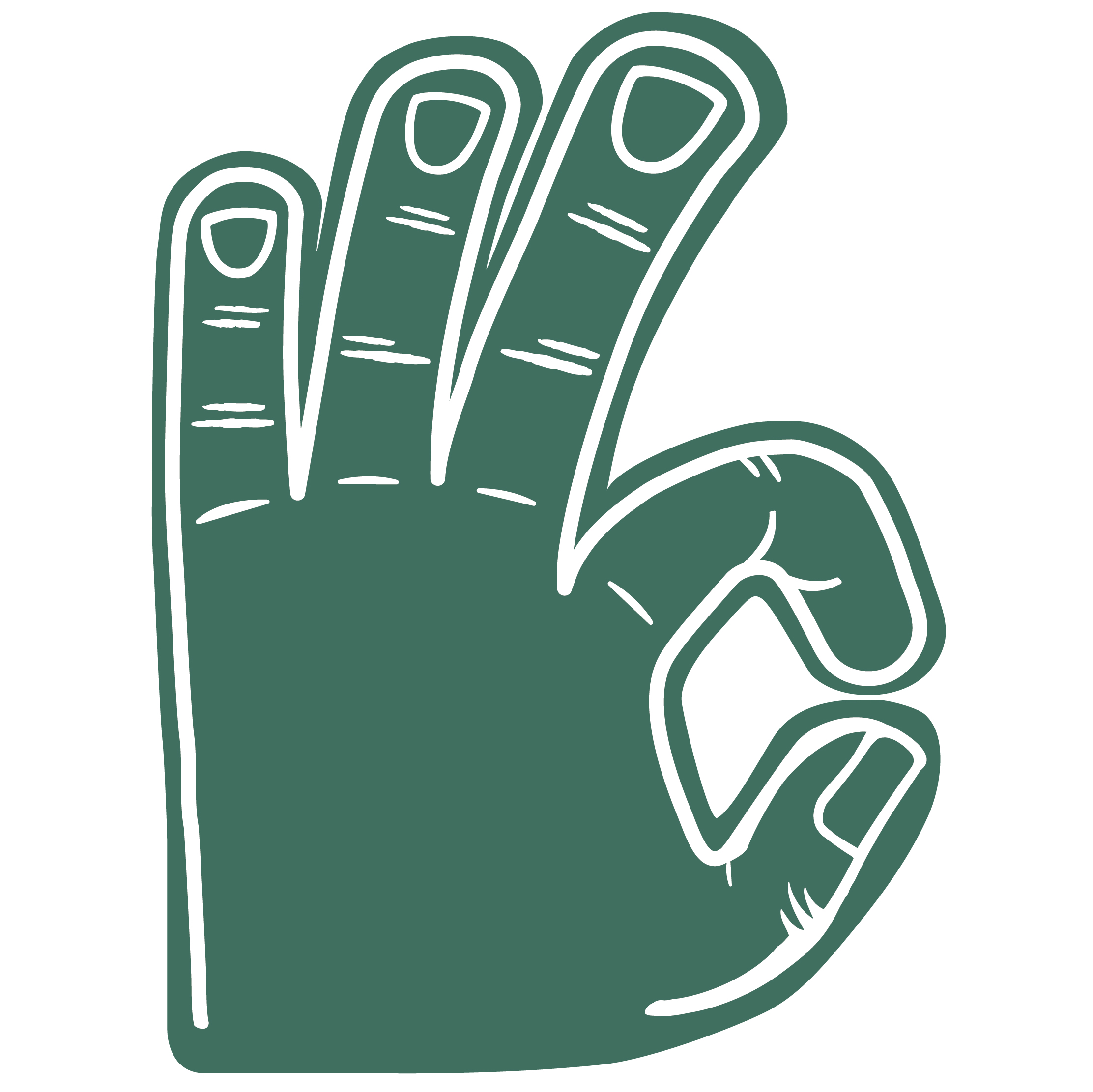 Basketball 3 Point Hand 44