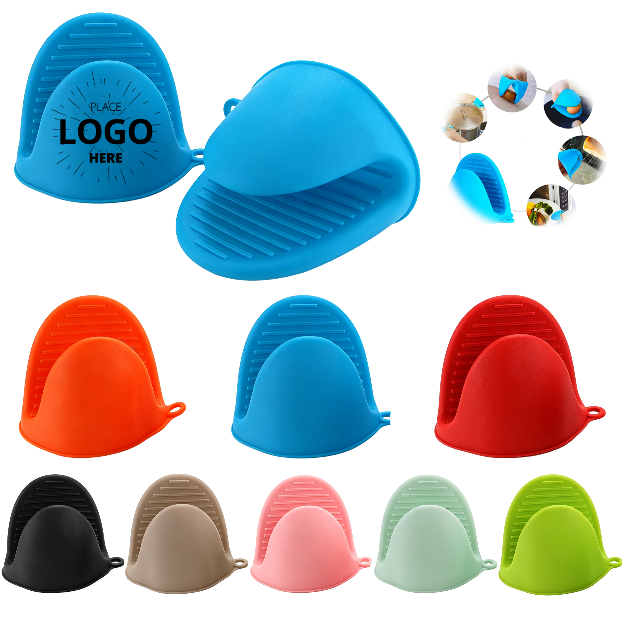 Silicone Heat Resistant Oven Pinch Hand Clip 4