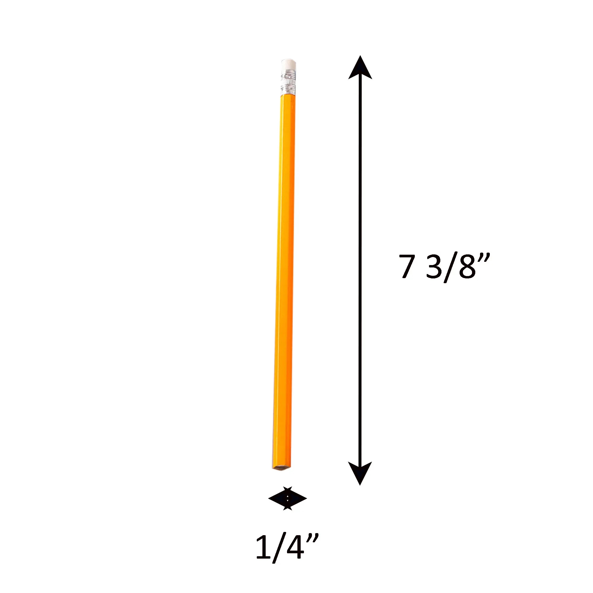 7.4" Lx 0.28"W Pencil Stationary Pen 10
