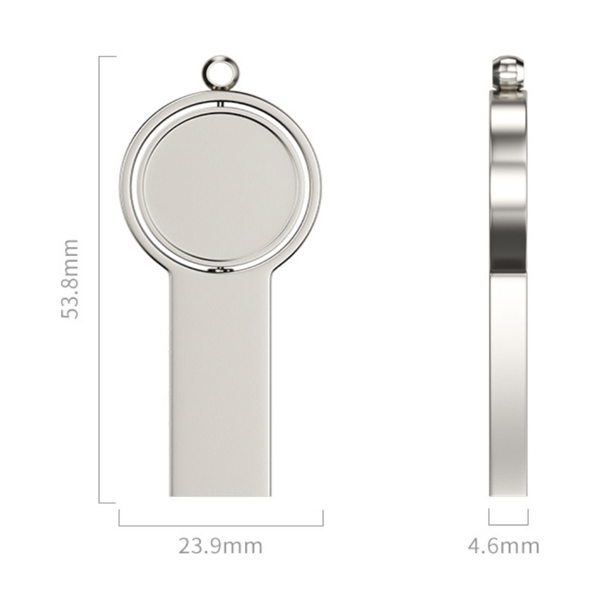16GB Dual Sided Spinning Metal USB Flash Drive 5