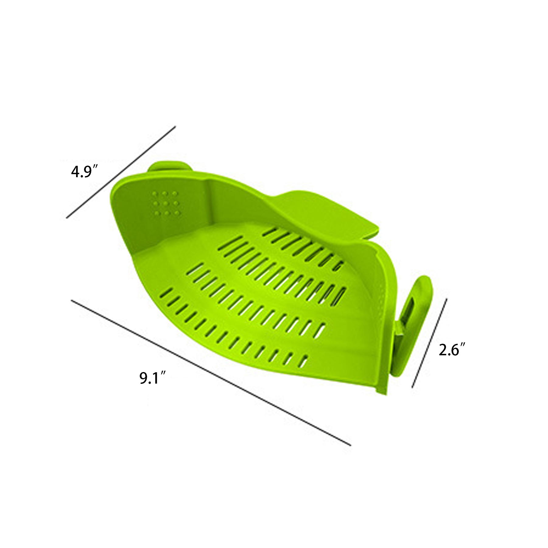 Adjustable Silicone Clip On Strainer for Pots 5