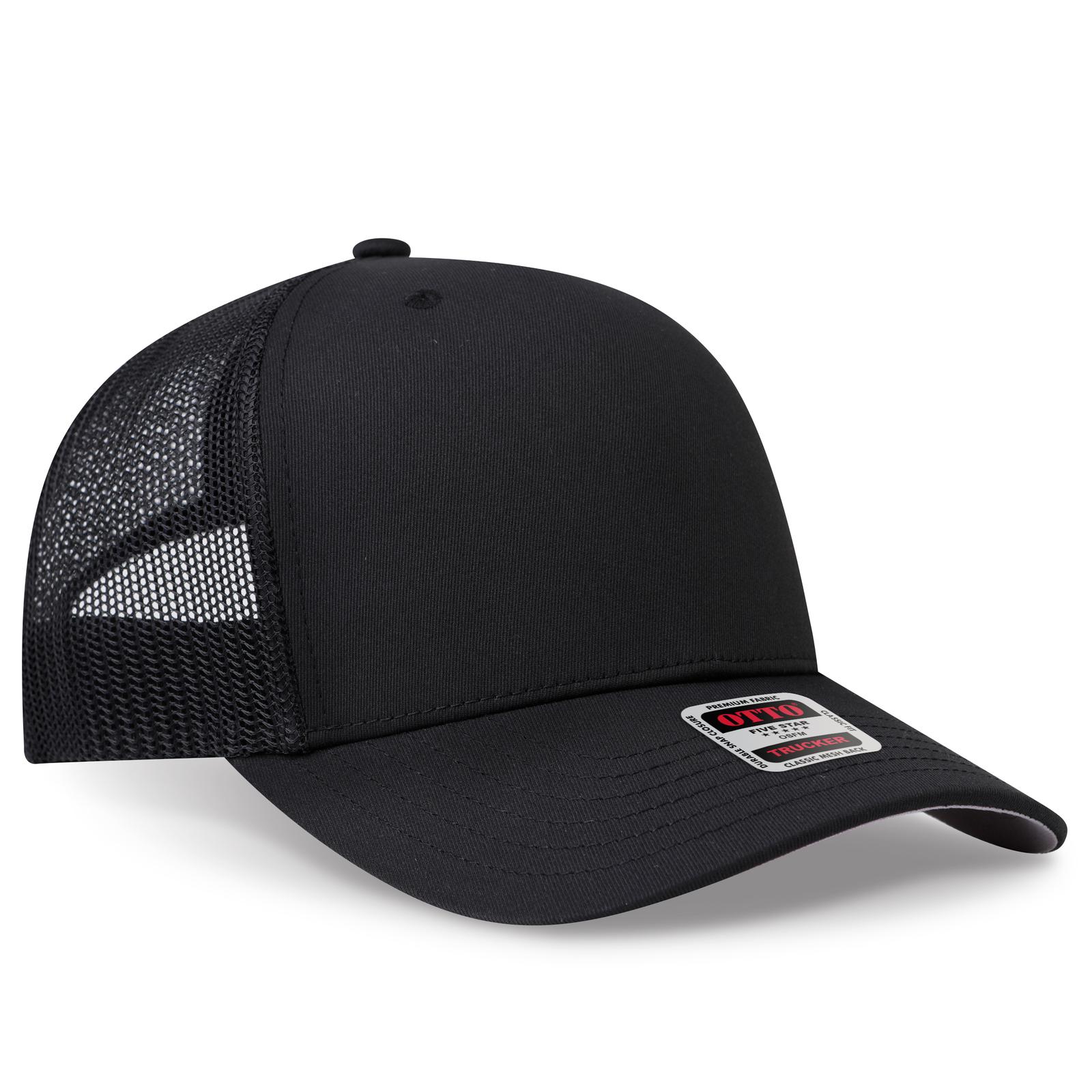 OTTO CAP® Seamless 6 Panel Mid Profile Mesh Back Trucker Hat 5