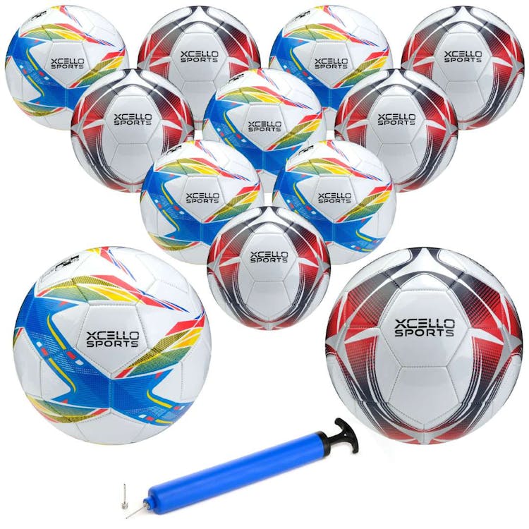 Soccer Balls - Blue and Red Size 3 3
