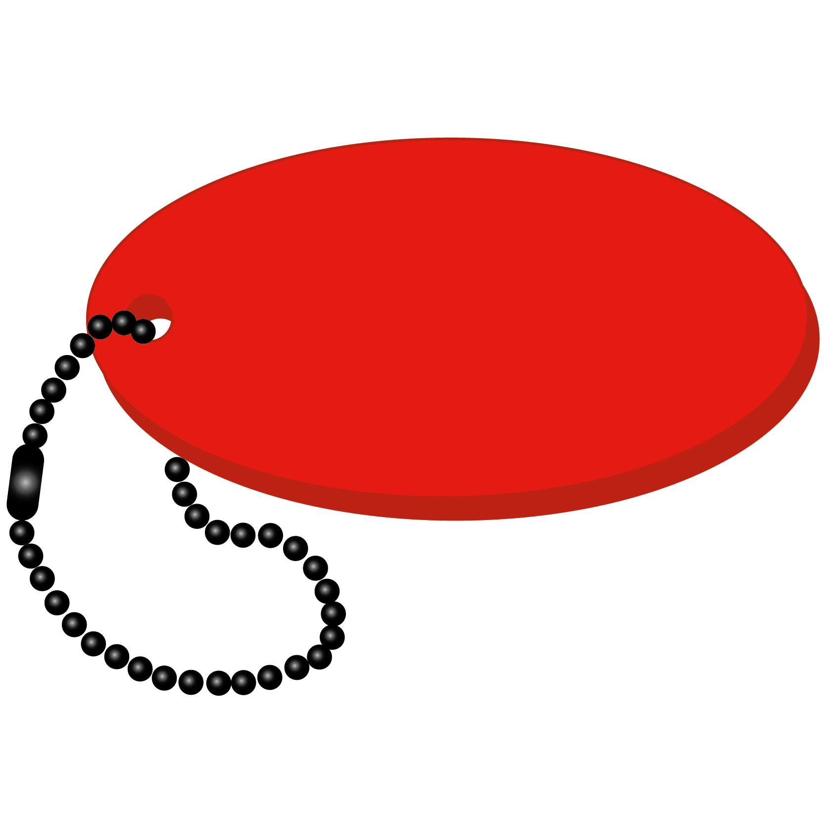 Oval Key Tag 25