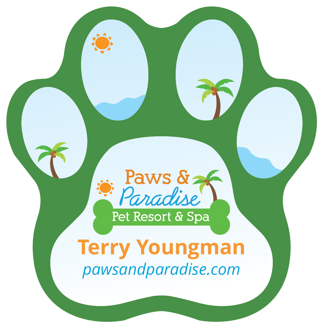 Value Die Cut Pawprint Magnet (3.5" x 3.5") 4