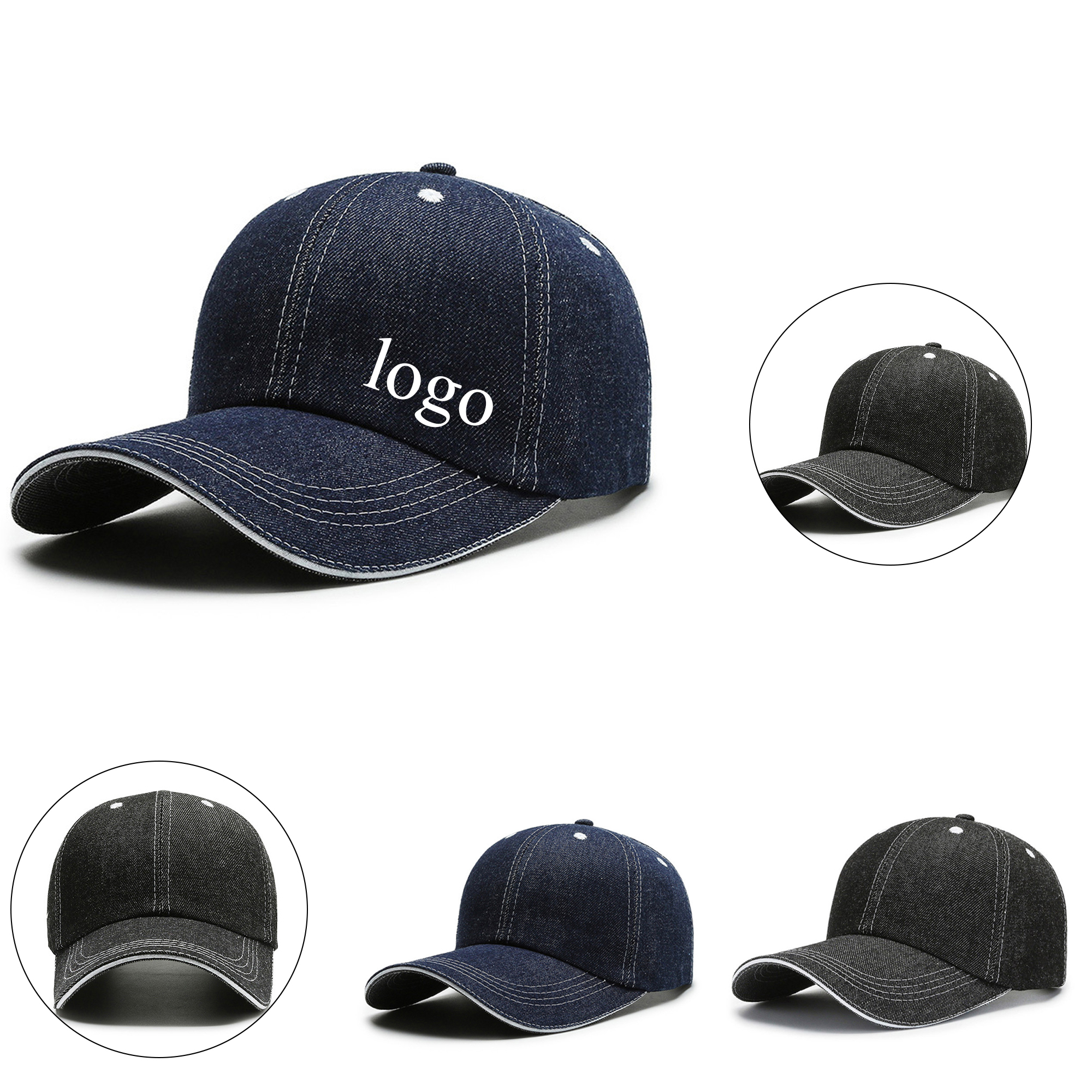 Unisex Denim Casual Baseball Hat 2