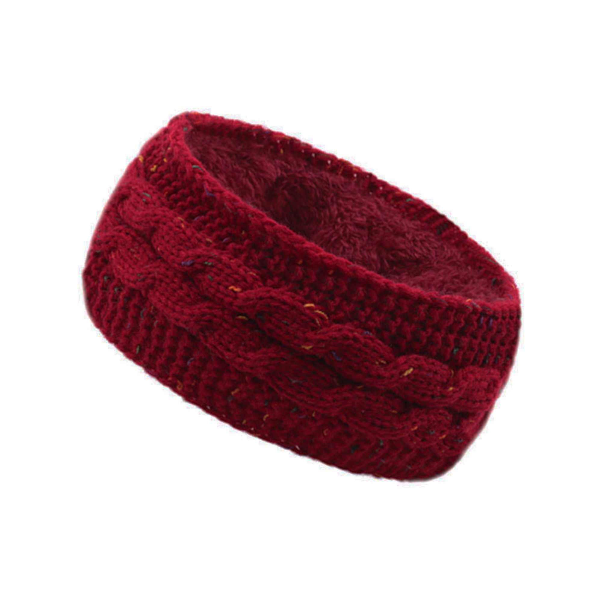 Fleece Lined Knitted Headband Ear Warmer for Women 23