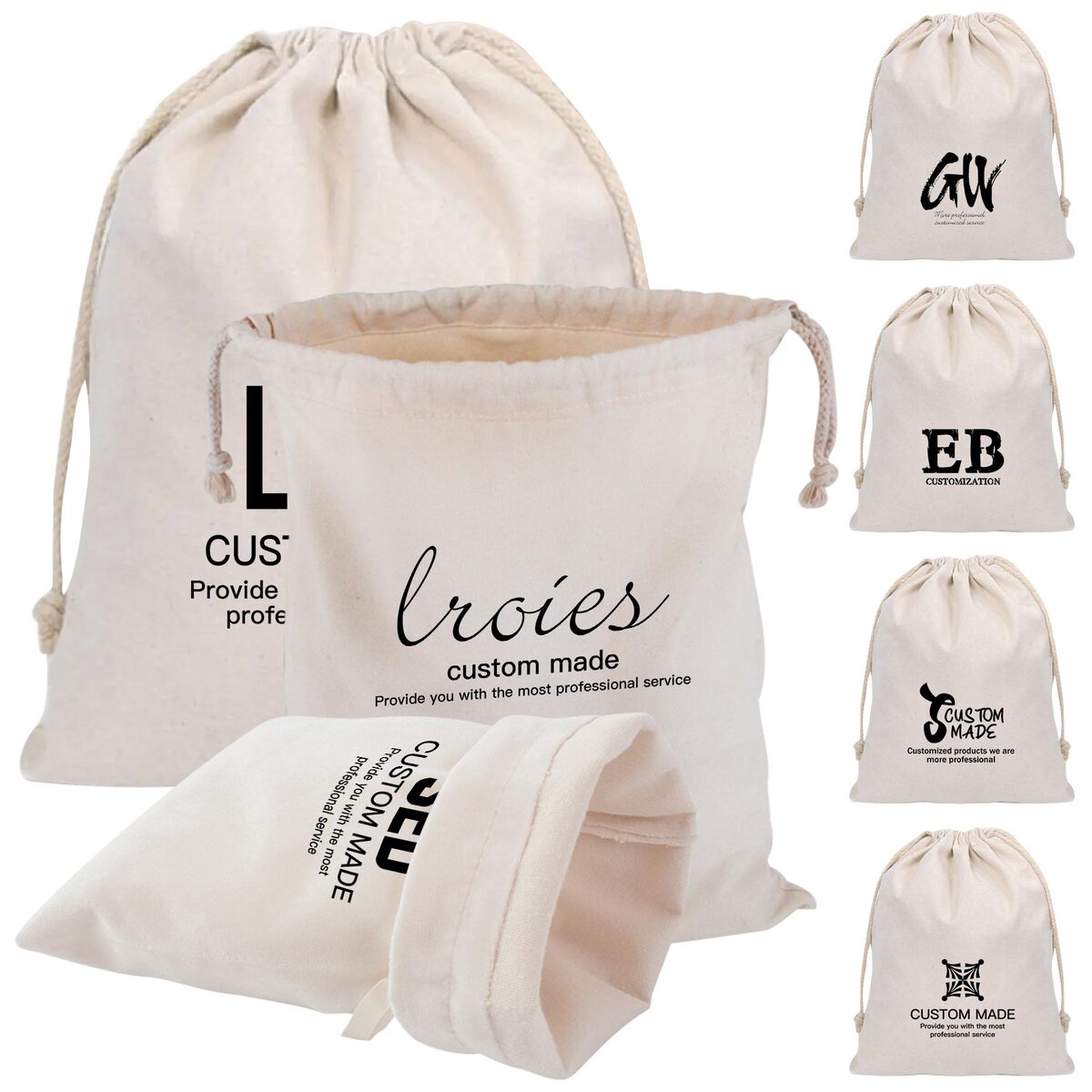 Multifunctional Canvas Drawstring Bags