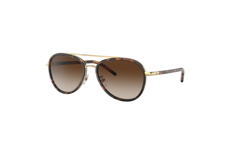 Tory Burch Women's Eleanor Pilot Sunglasses 2
