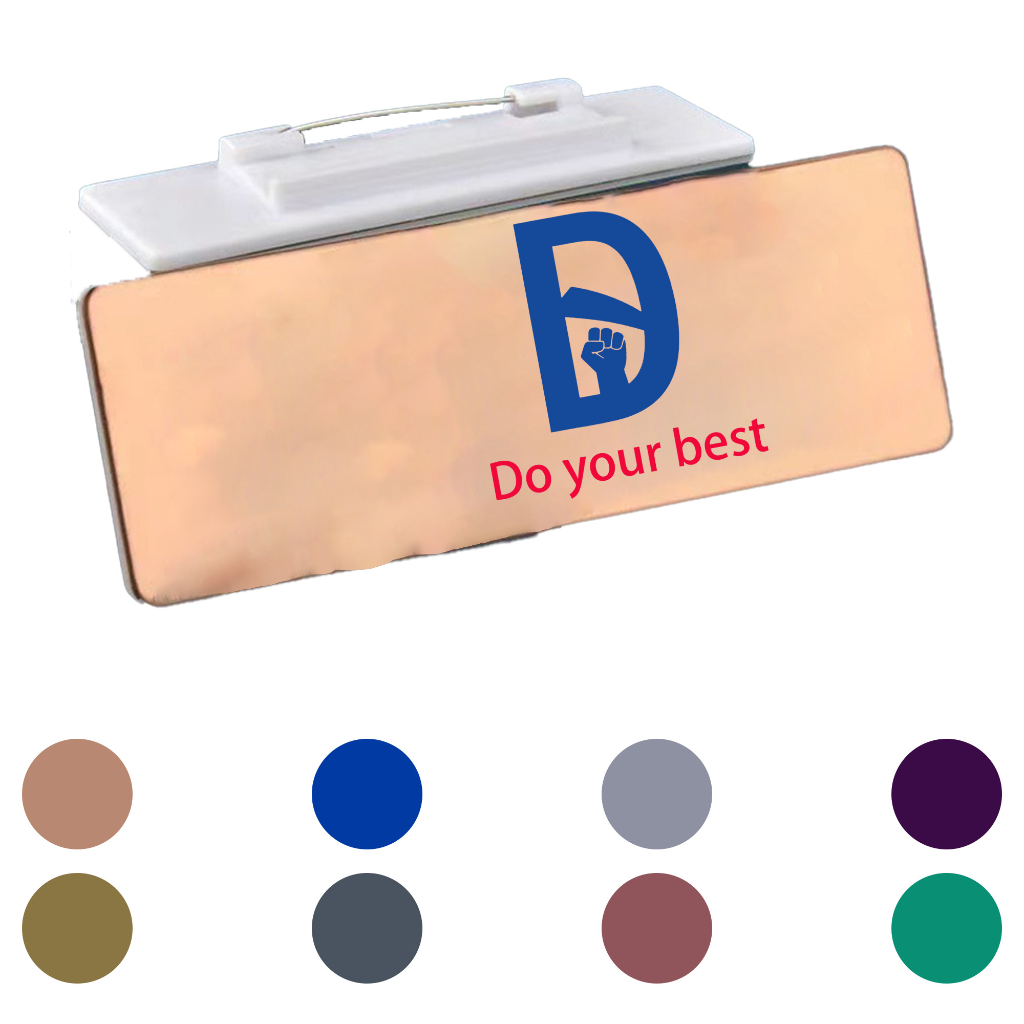 MOQ 50 Customizable Reusable ID Badge Holder with Clip