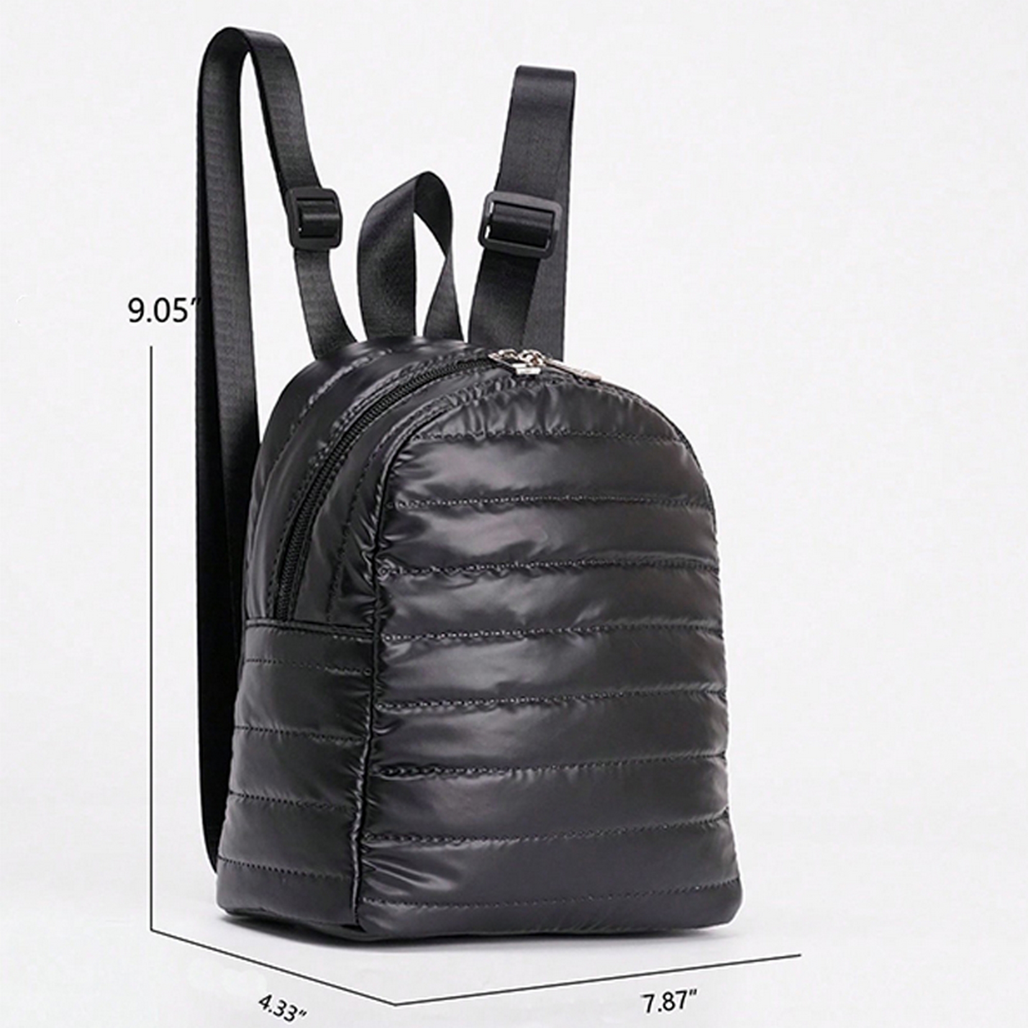 Fashionable Shiny Padded Puffer Backpack 13