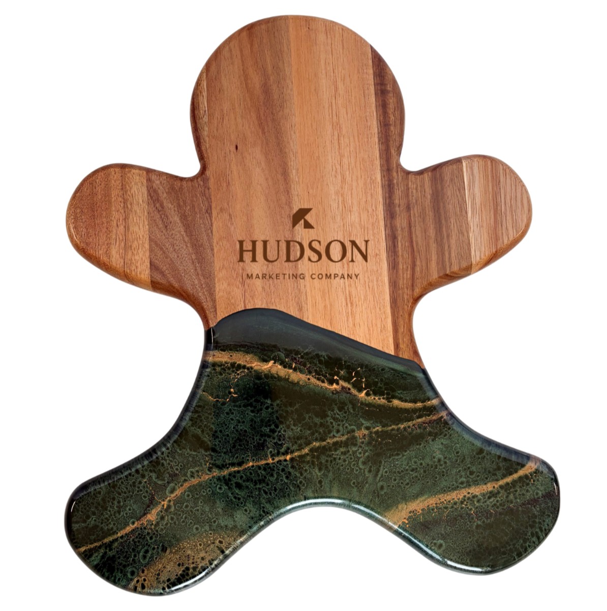 Gingerbread Man Shaped Acacia Cheeseboard