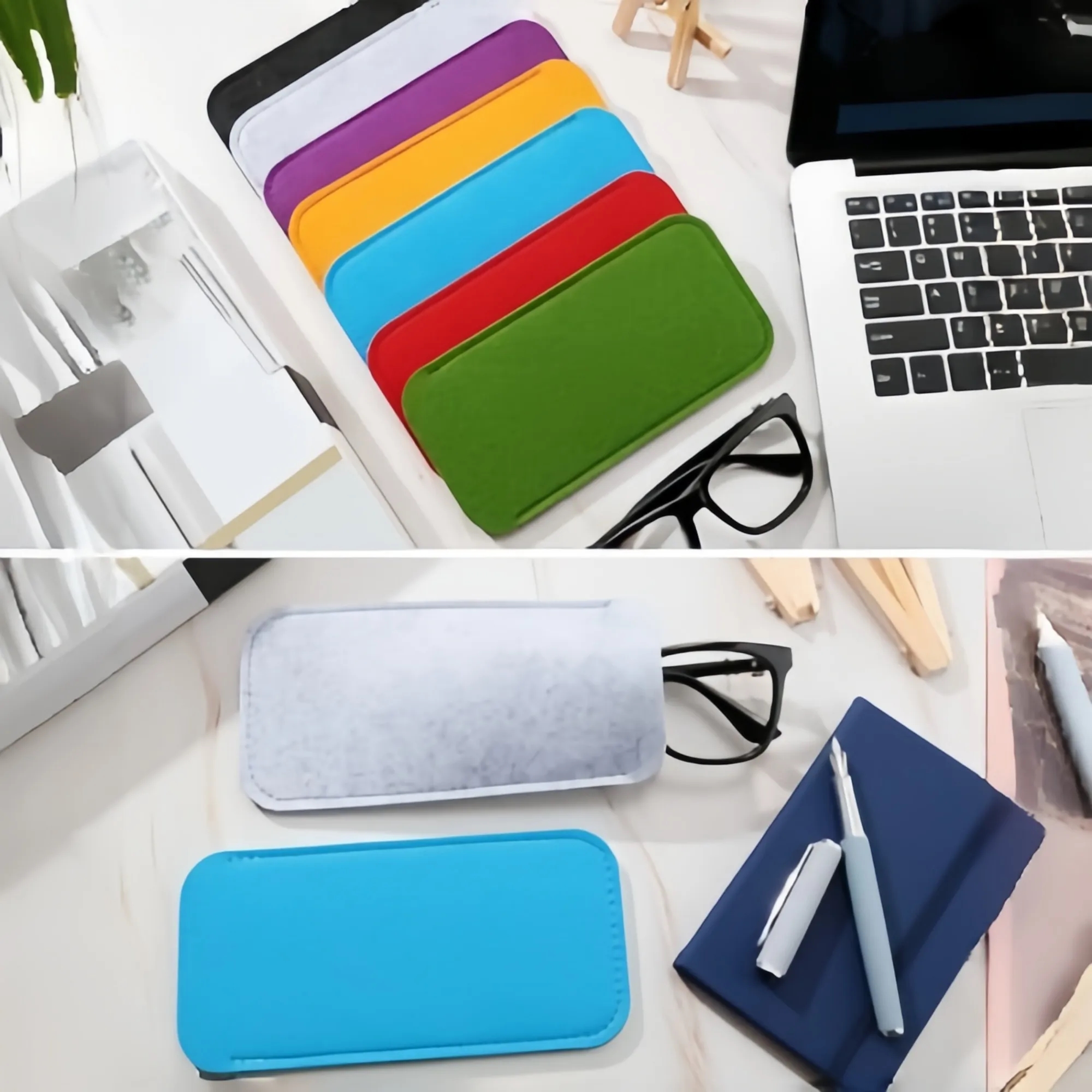 Square Felt Eyeglass Storage Bag 7