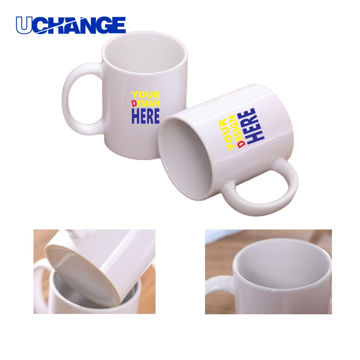 Personalized White Ceramic Coffee Mug