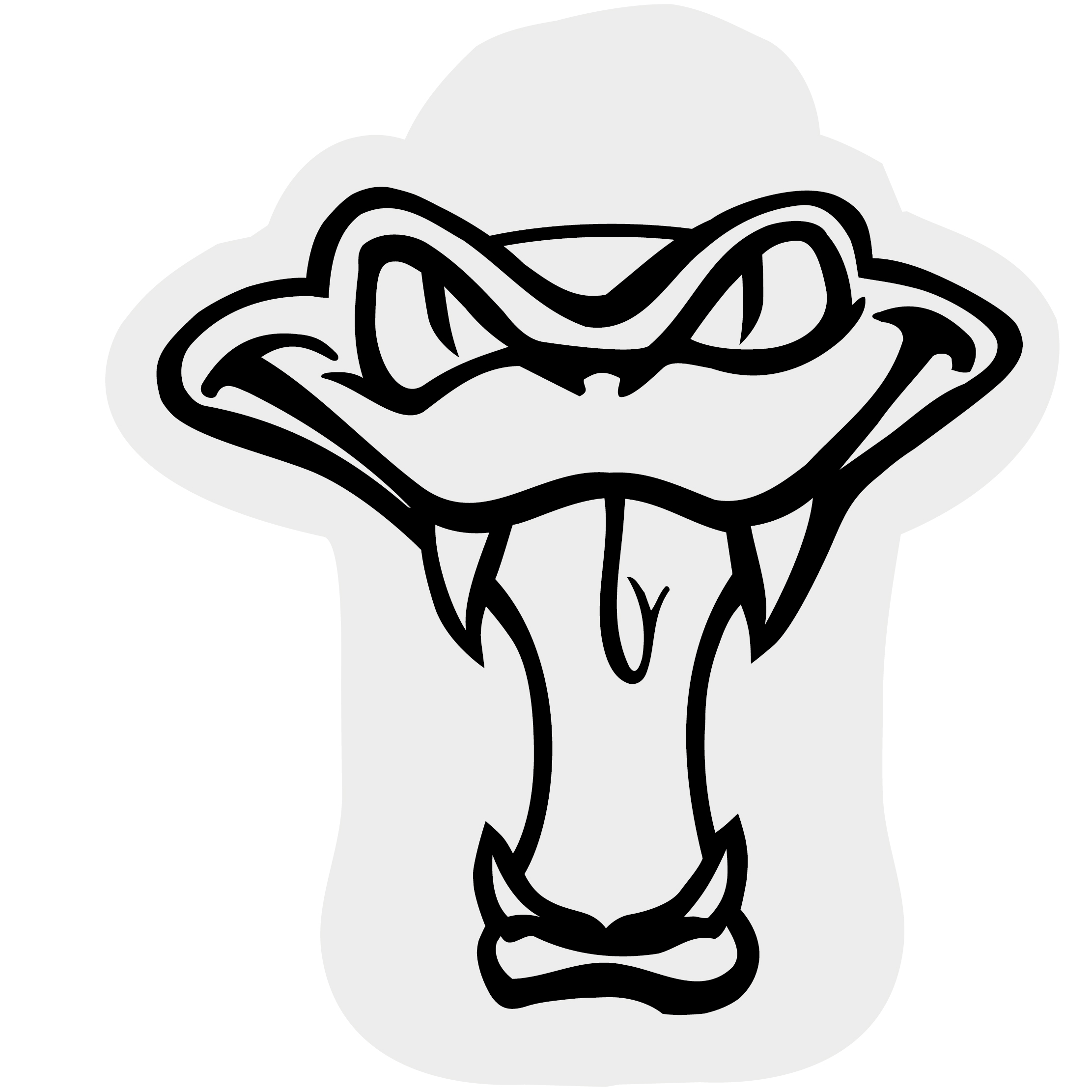 Snake Head Foam Mitt 81
