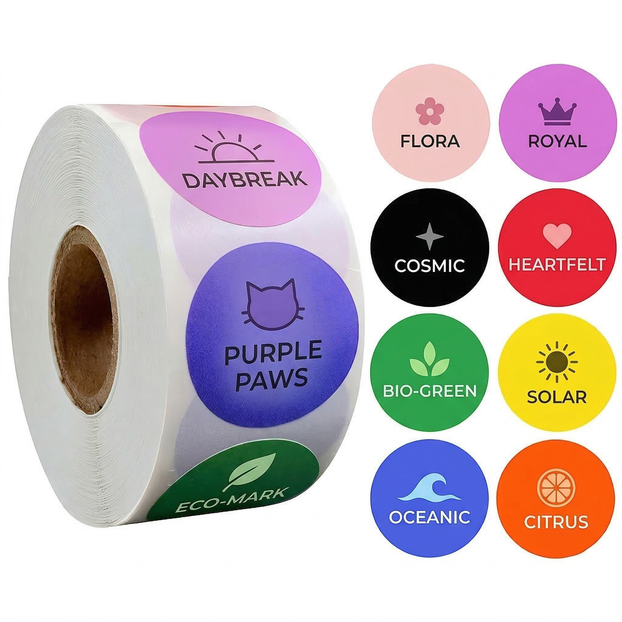 Custom Round Paper Stickers