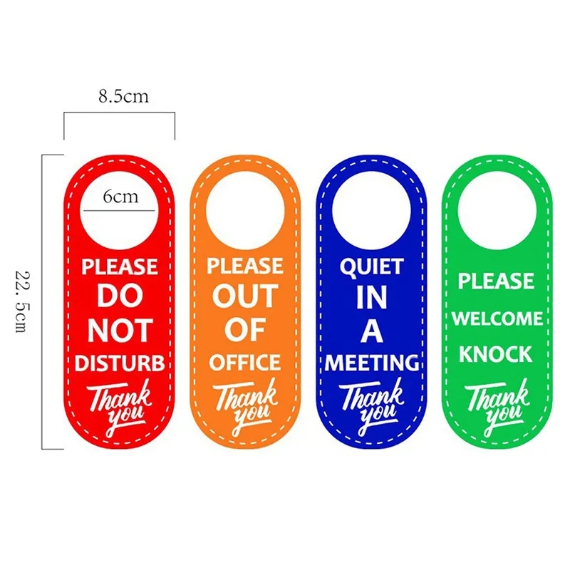 Leather Hotel Door Hanger