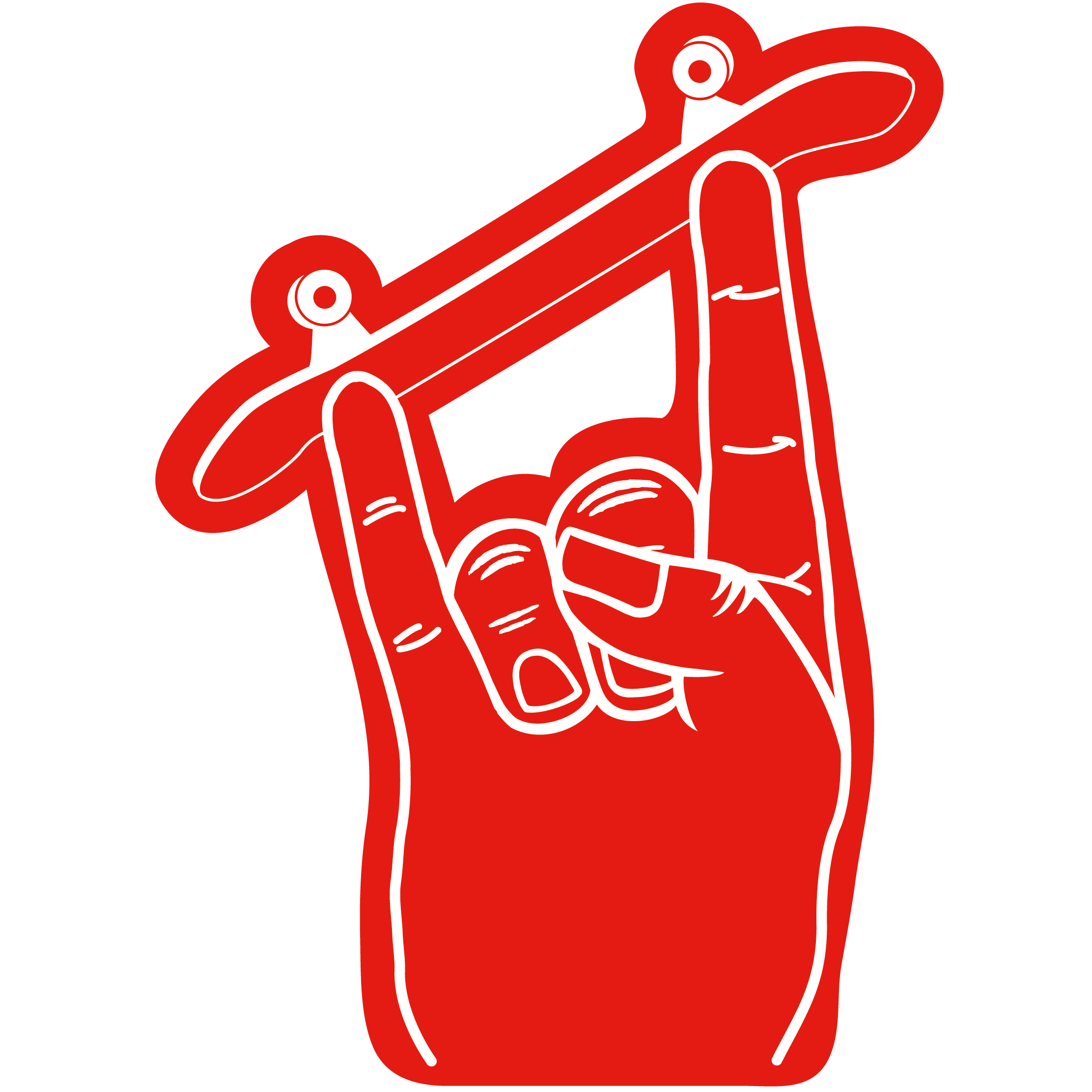 Skateboard Horn Hand 77