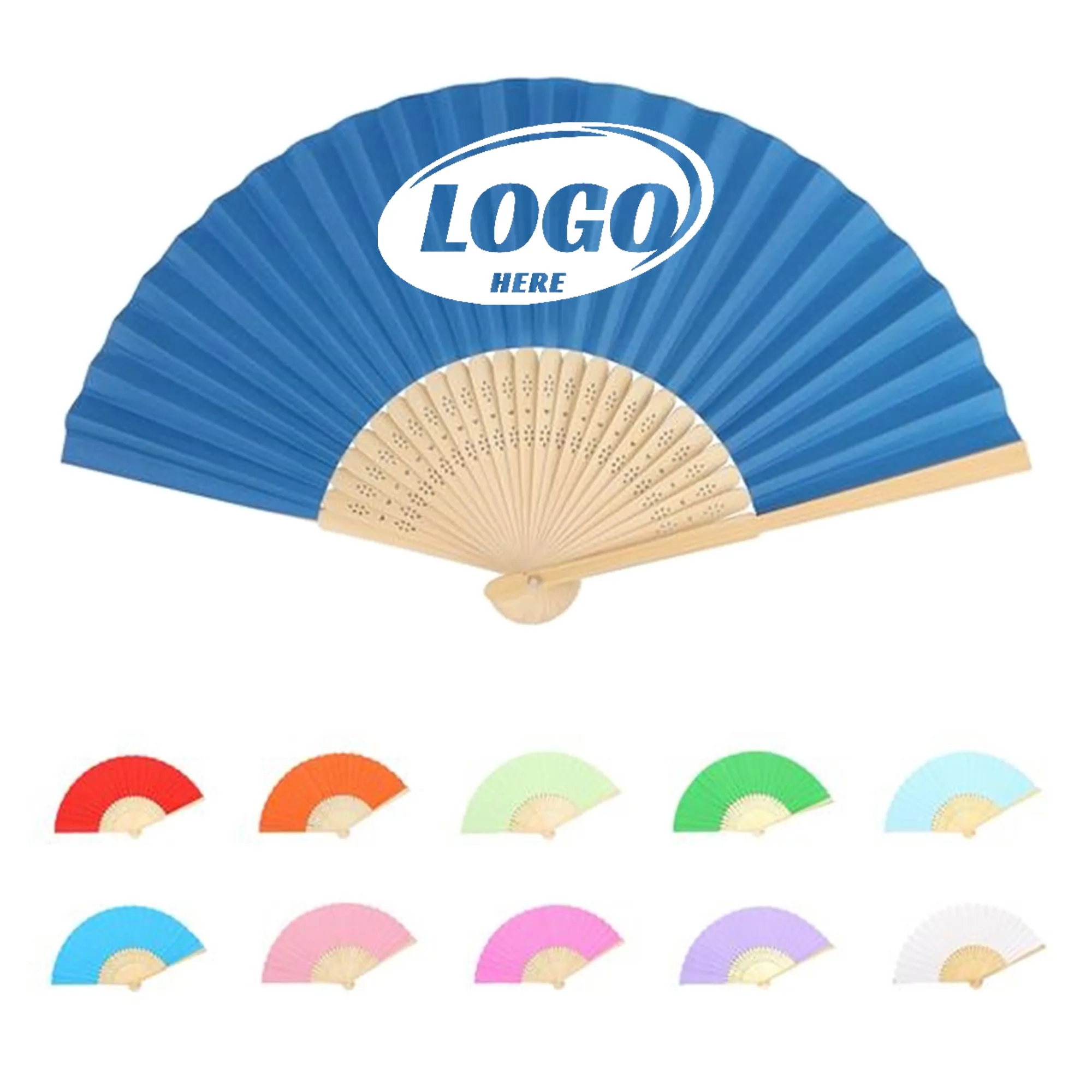 Folding Paper Bamboo Hand Fans 16