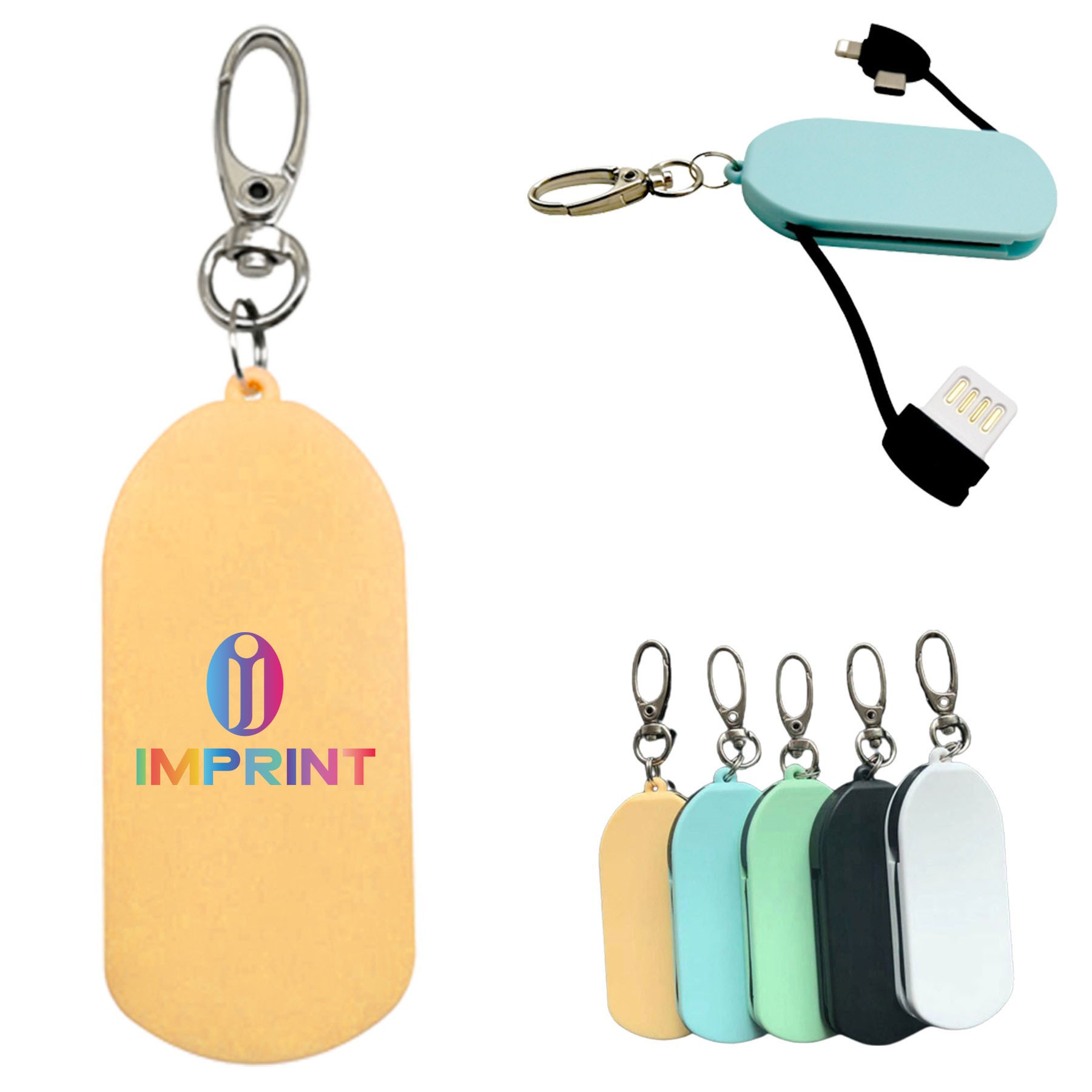 3" Keychain Charging Cable
