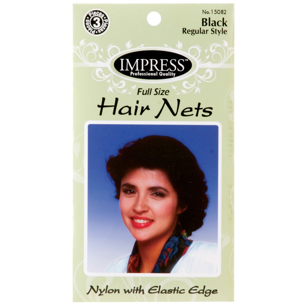 Nylon Hair Nets - 3 Pack Black 3