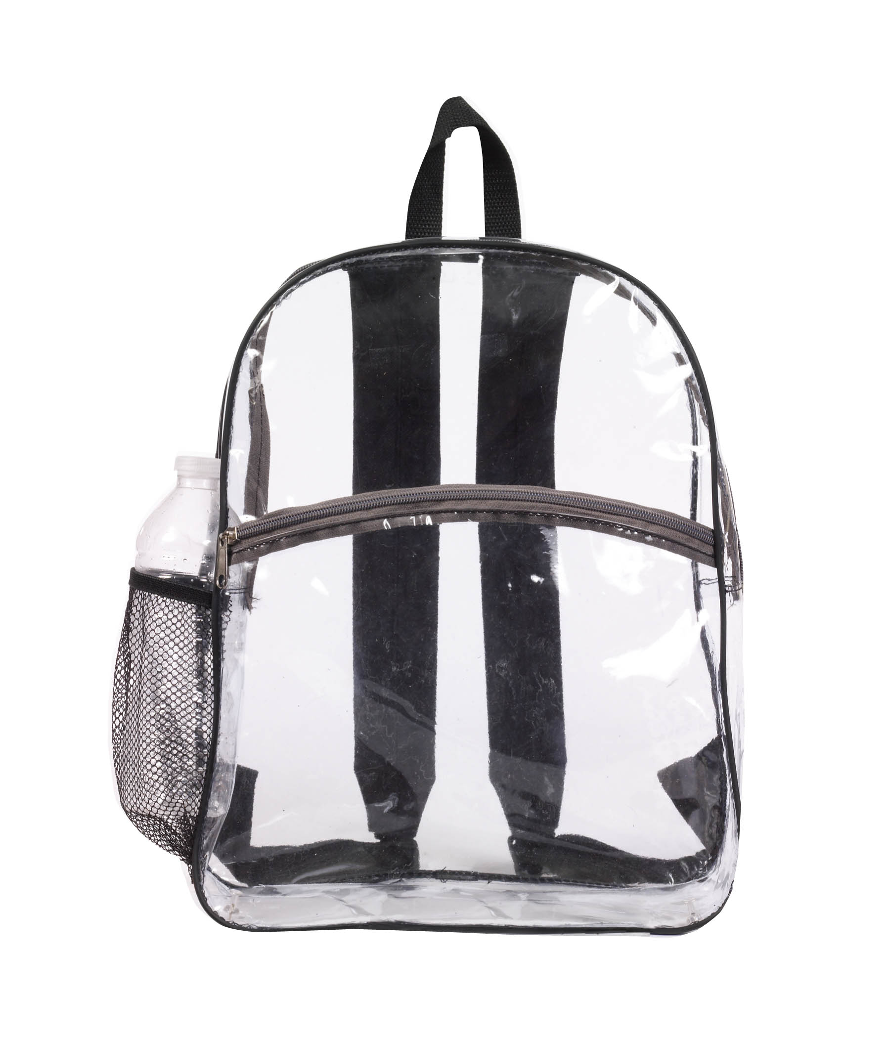 New & Improved Clear Zipper Backpack 12
