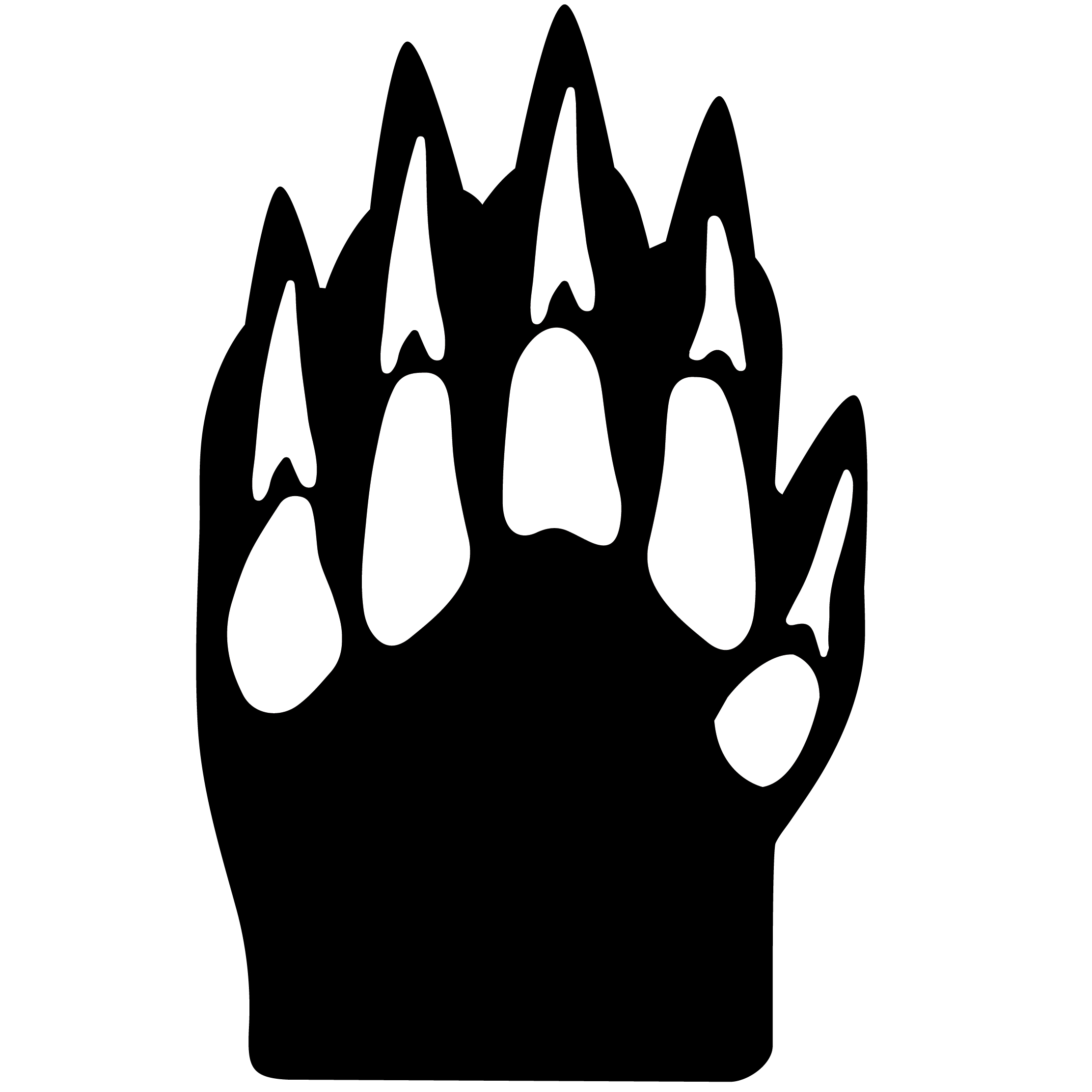 Foam Dinosaur Claw Mitt 55
