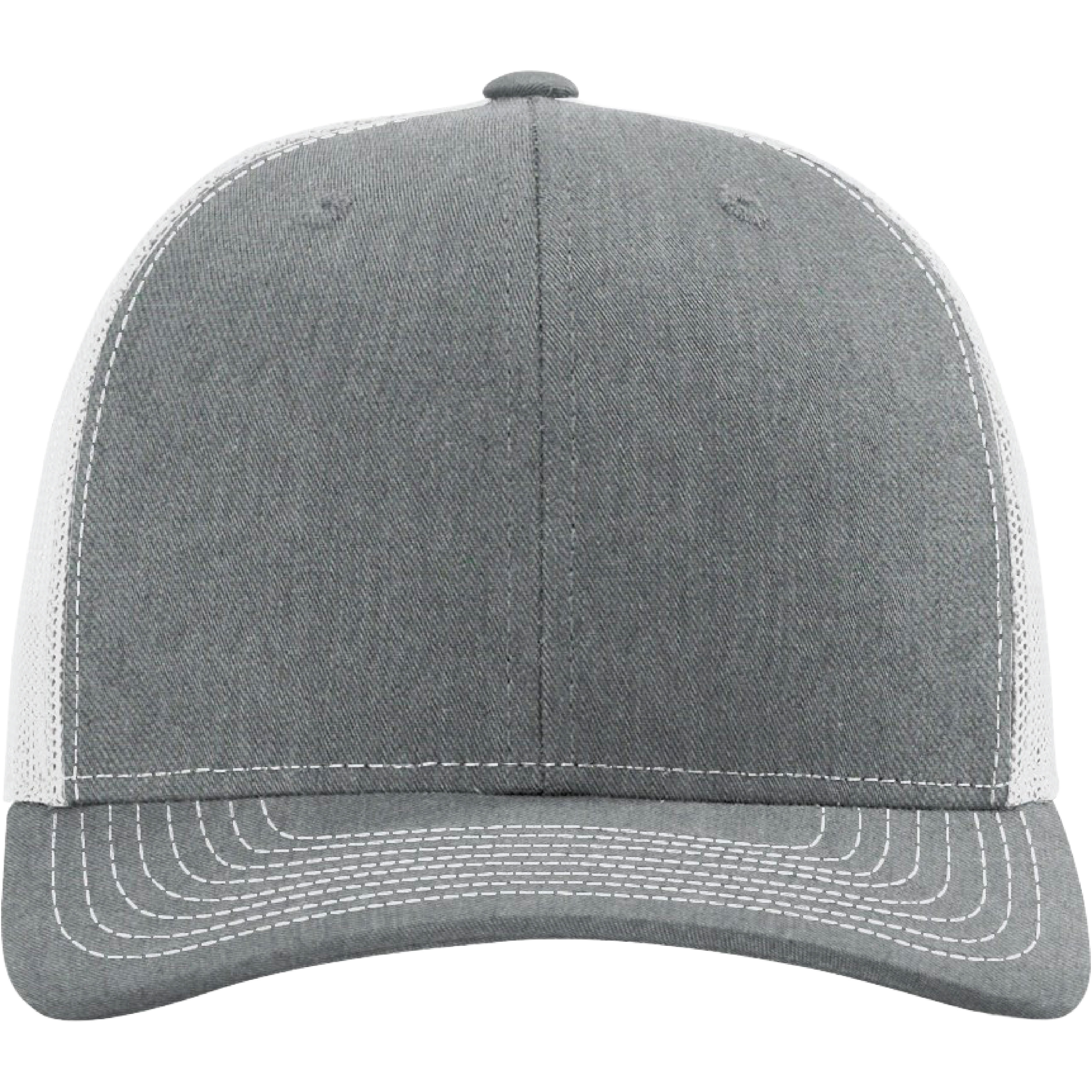 Richardson 112 6-Panel Snapback Trucker Hat w/Leatherette Adhesive Patches or Embroidery 284