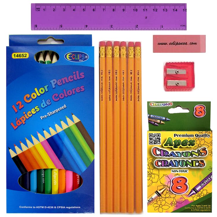 Elementary School Stationery Kits - 11 Piece Pre-Assembled 3