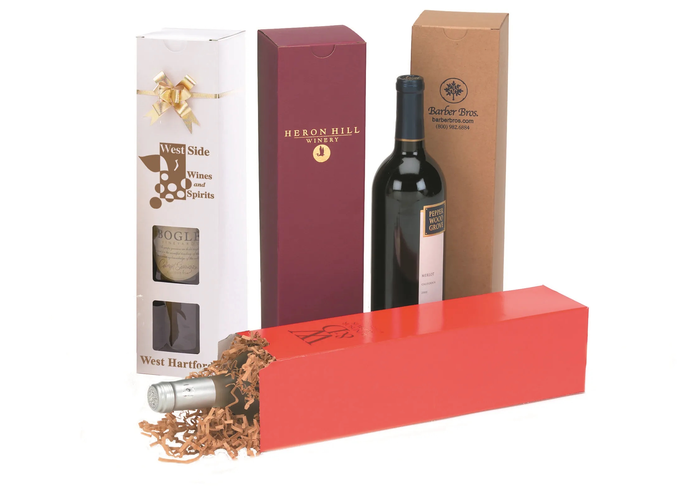 Natural One Piece Folding Wine Box 8