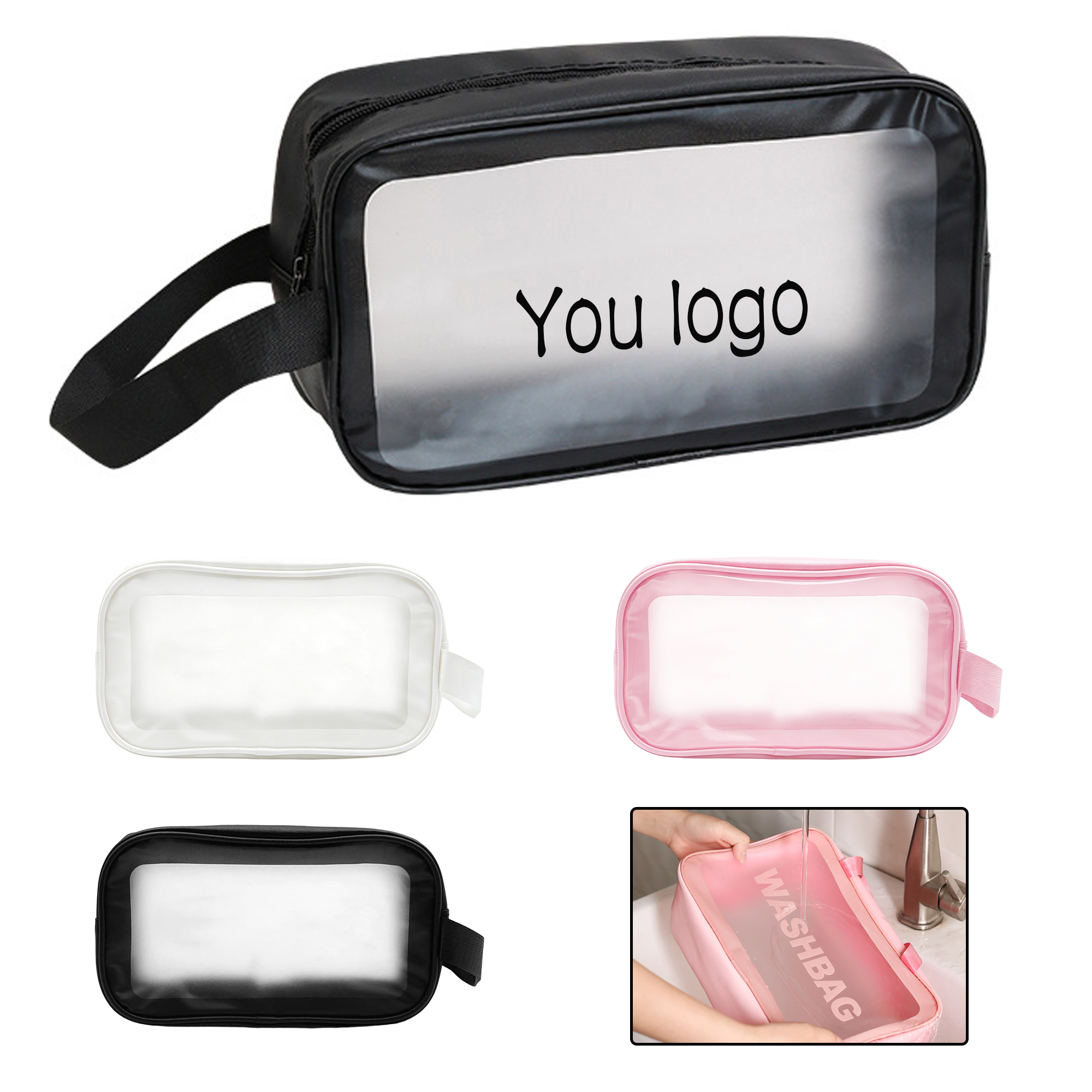 PVC Frosted Large Capacity Makeup Bag 2